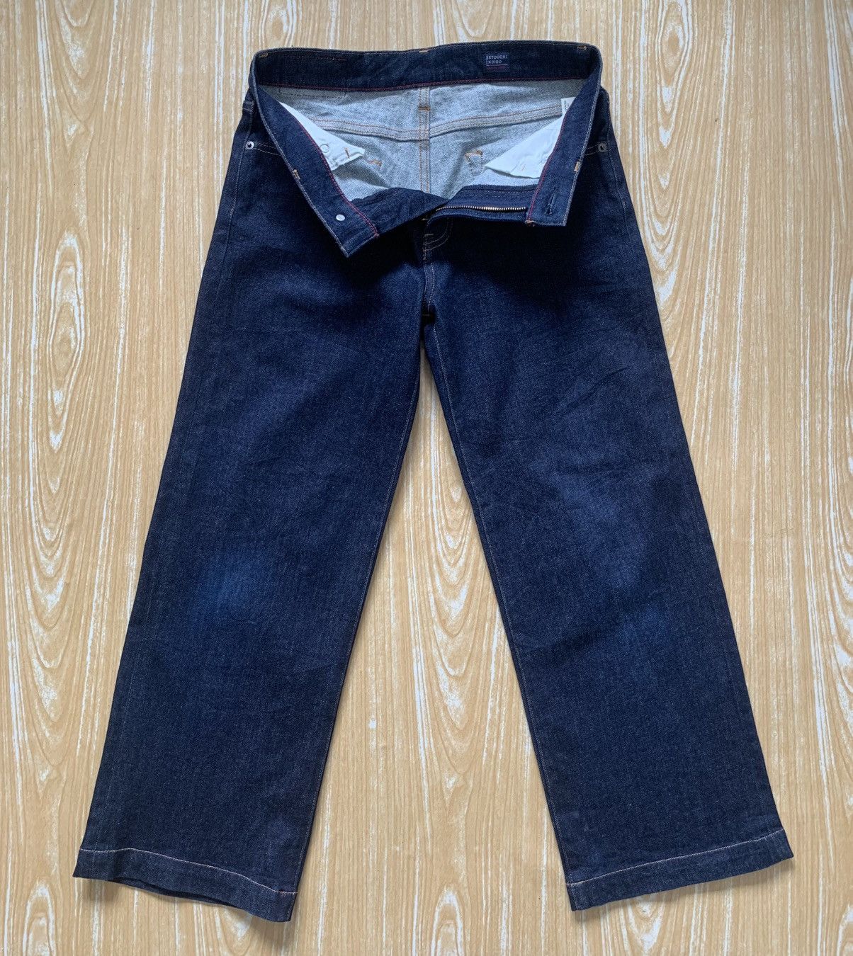 Designer Setouchi Indigo Made In Japan Baggy Stretching Jeans Pant Size US 28 / EU 44 - 17 Thumbnail