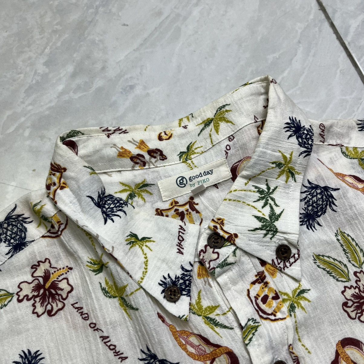 Sun Surf aloha hawaiian pattern shirt pleated by piko button shirt Size US XL / EU 56 / 4 - 4 Thumbnail