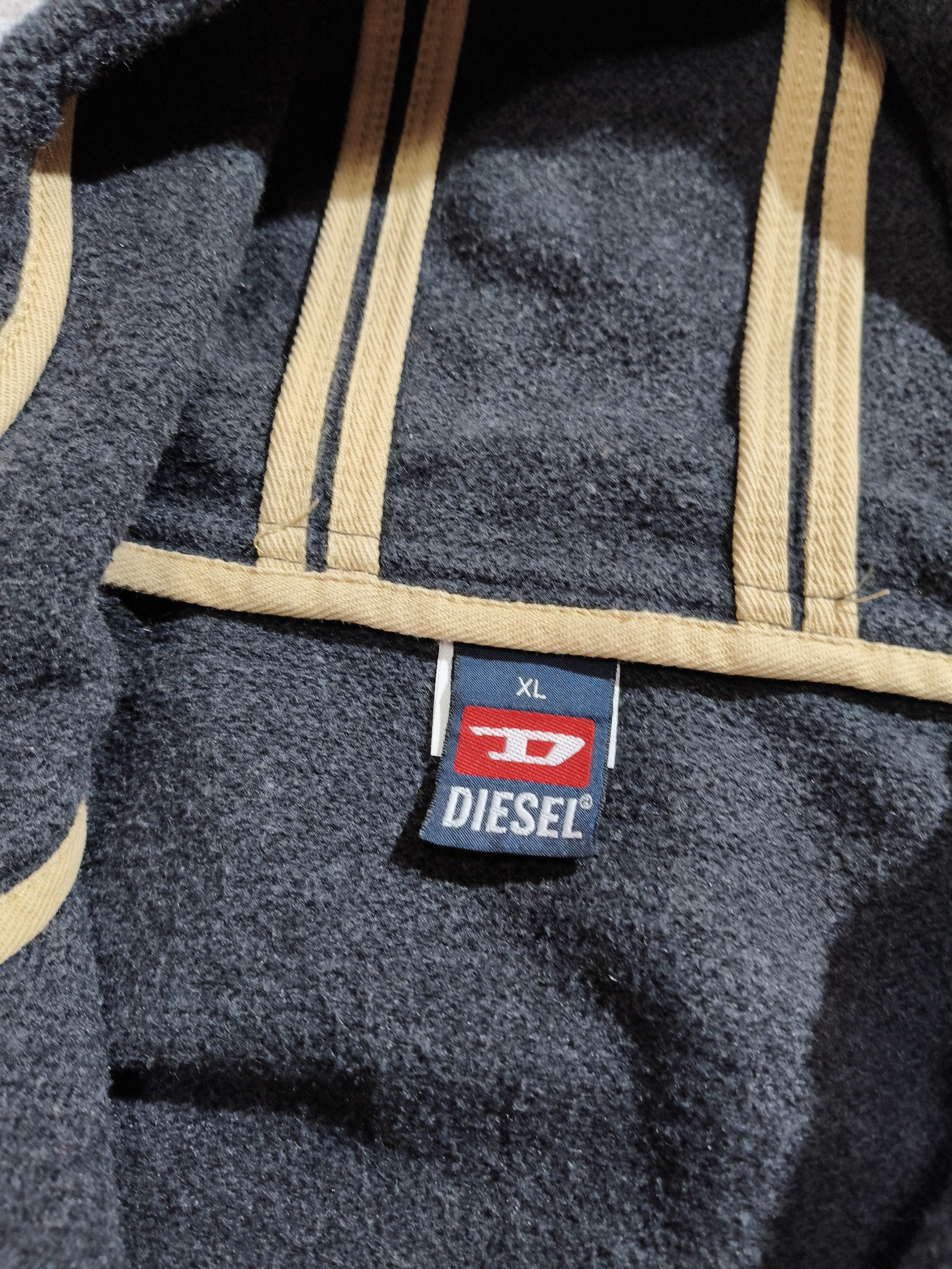 Diesel Vintage Diesel Fleece Zip Hoodie Made in Italy Size US XL / EU 56 / 4 - 6 Thumbnail
