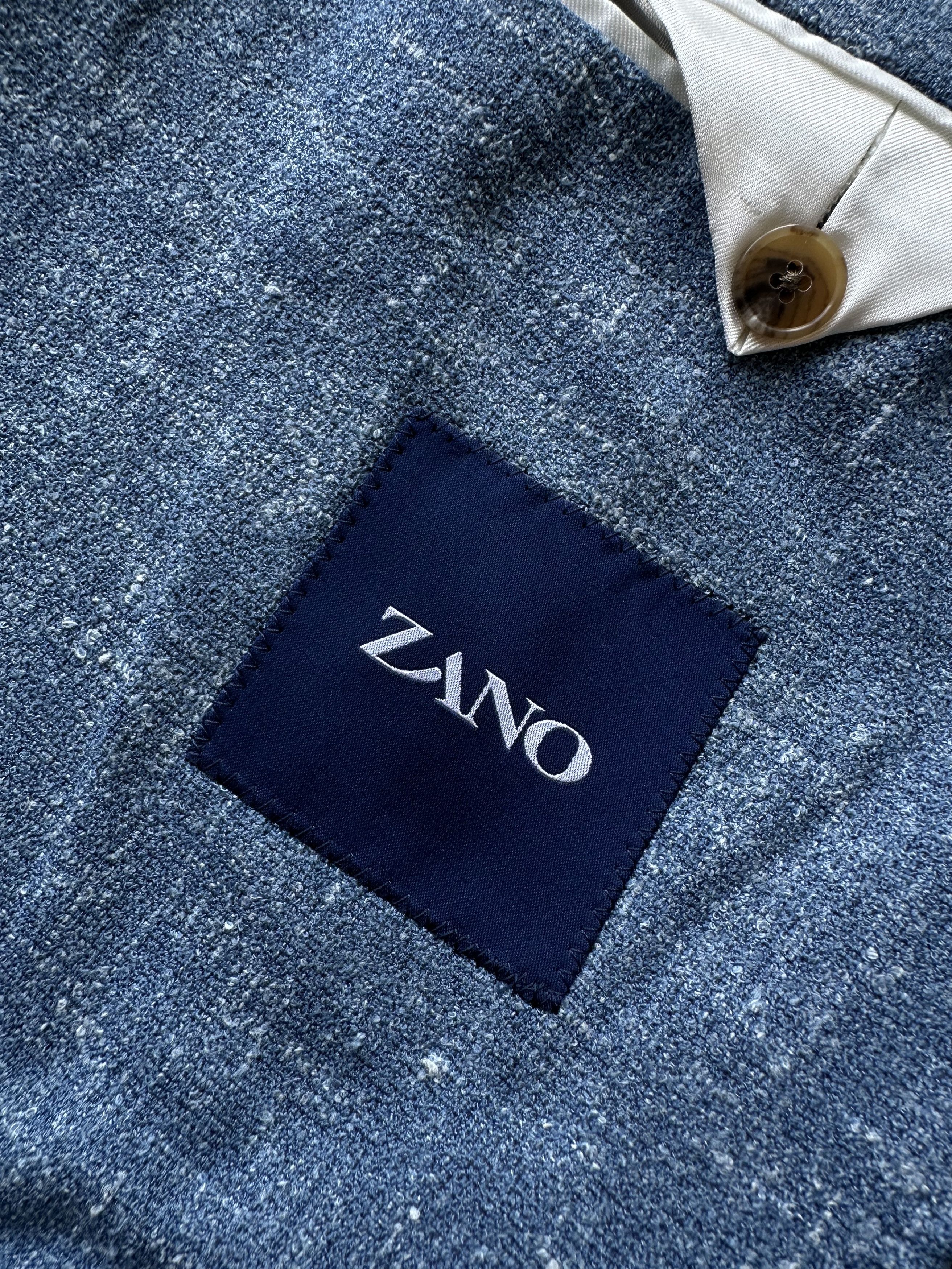Loro Piana Zano x Loro Piana blue melange blazer Size 48R - 4 Thumbnail