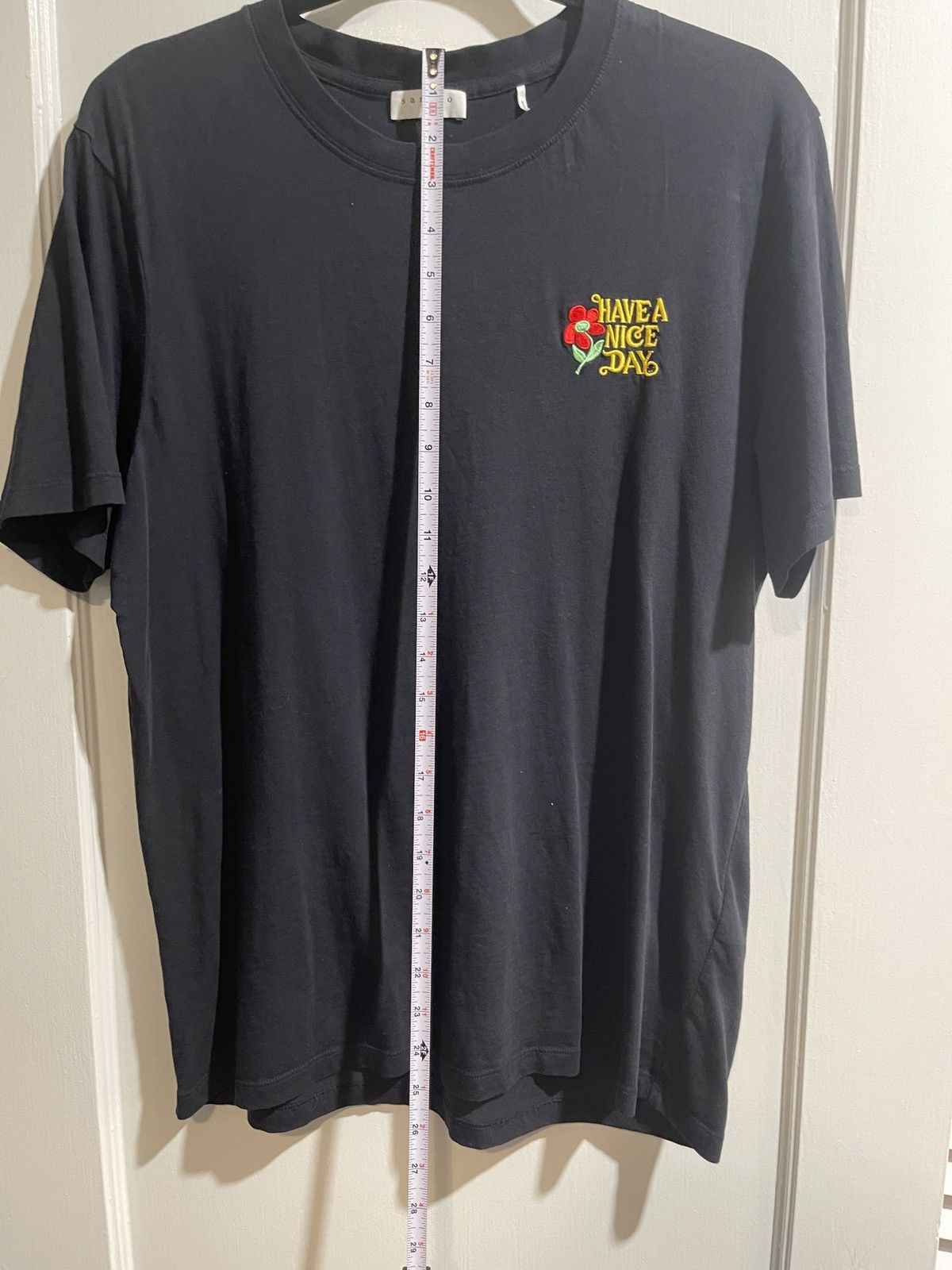 Sandro Sandro Paris Have A Nice Day Shirt Size US XL / EU 56 / 4 - 9 Thumbnail
