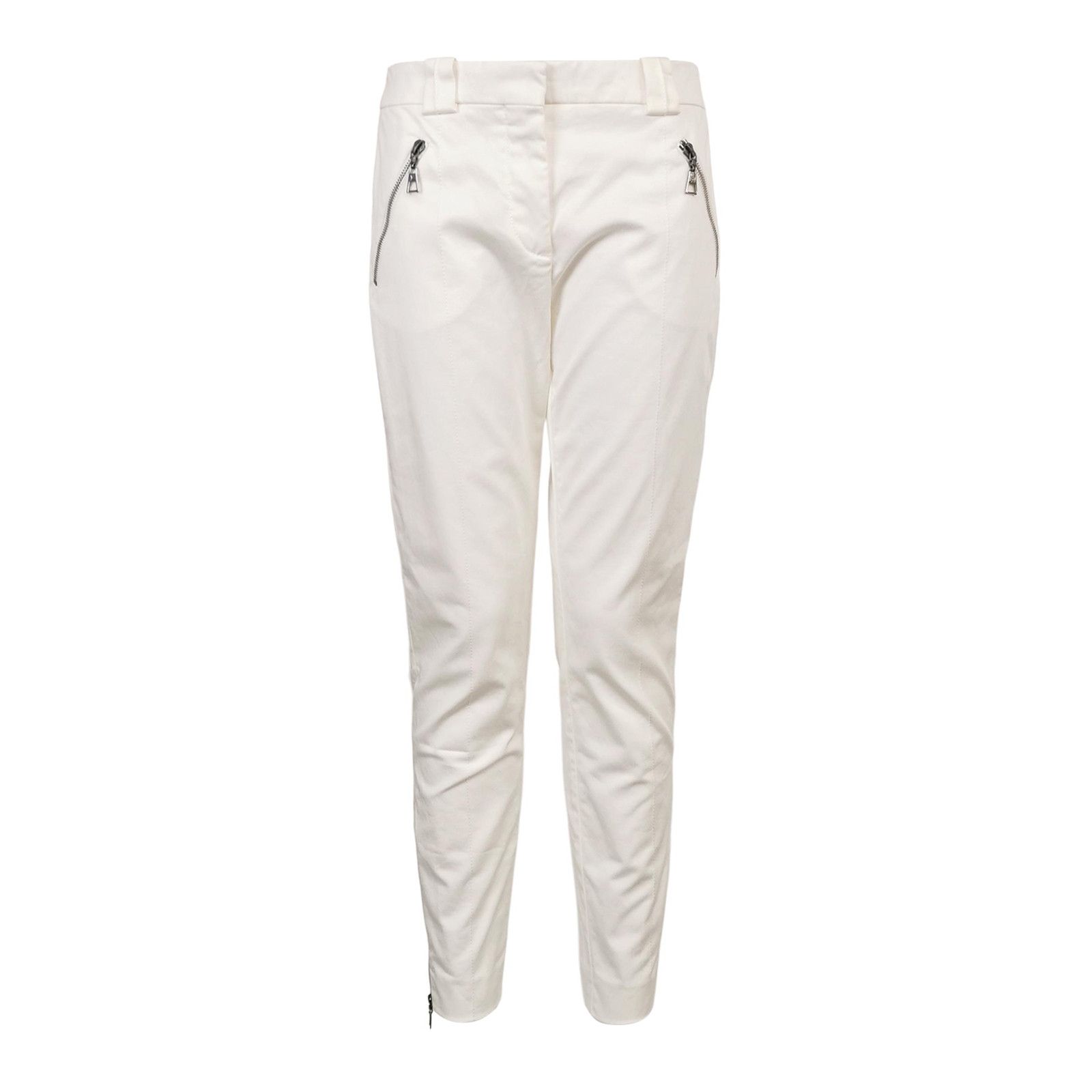 Louis Vuitton Louis Vuitton White Cotton Pants Size 38 Size 27" / US 4 / IT 40 - 1 Thumbnail