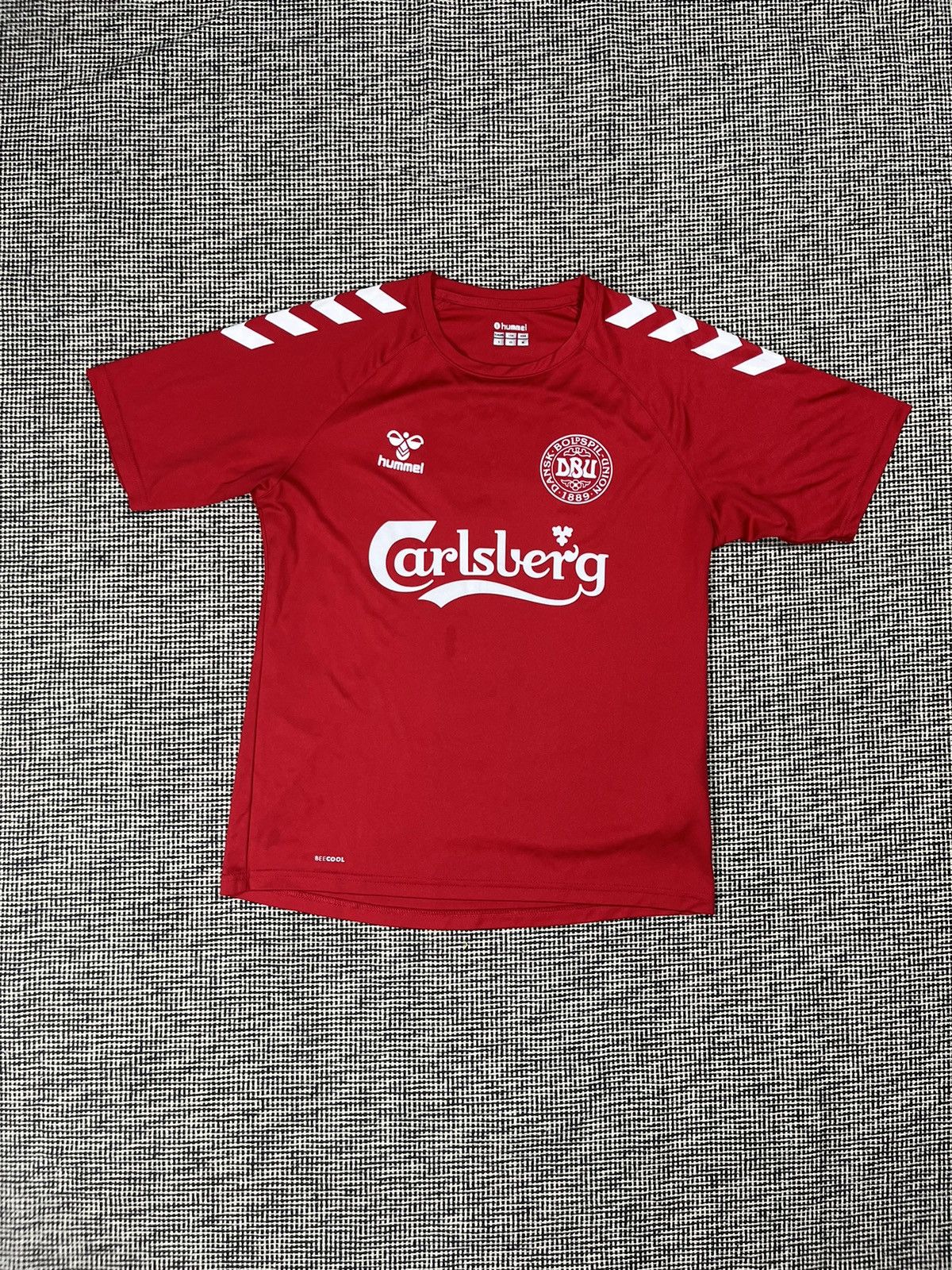 Other Denmark Hummel soccer jersey blokecore style Size US S / EU 44-46 / 1 - 1 Thumbnail