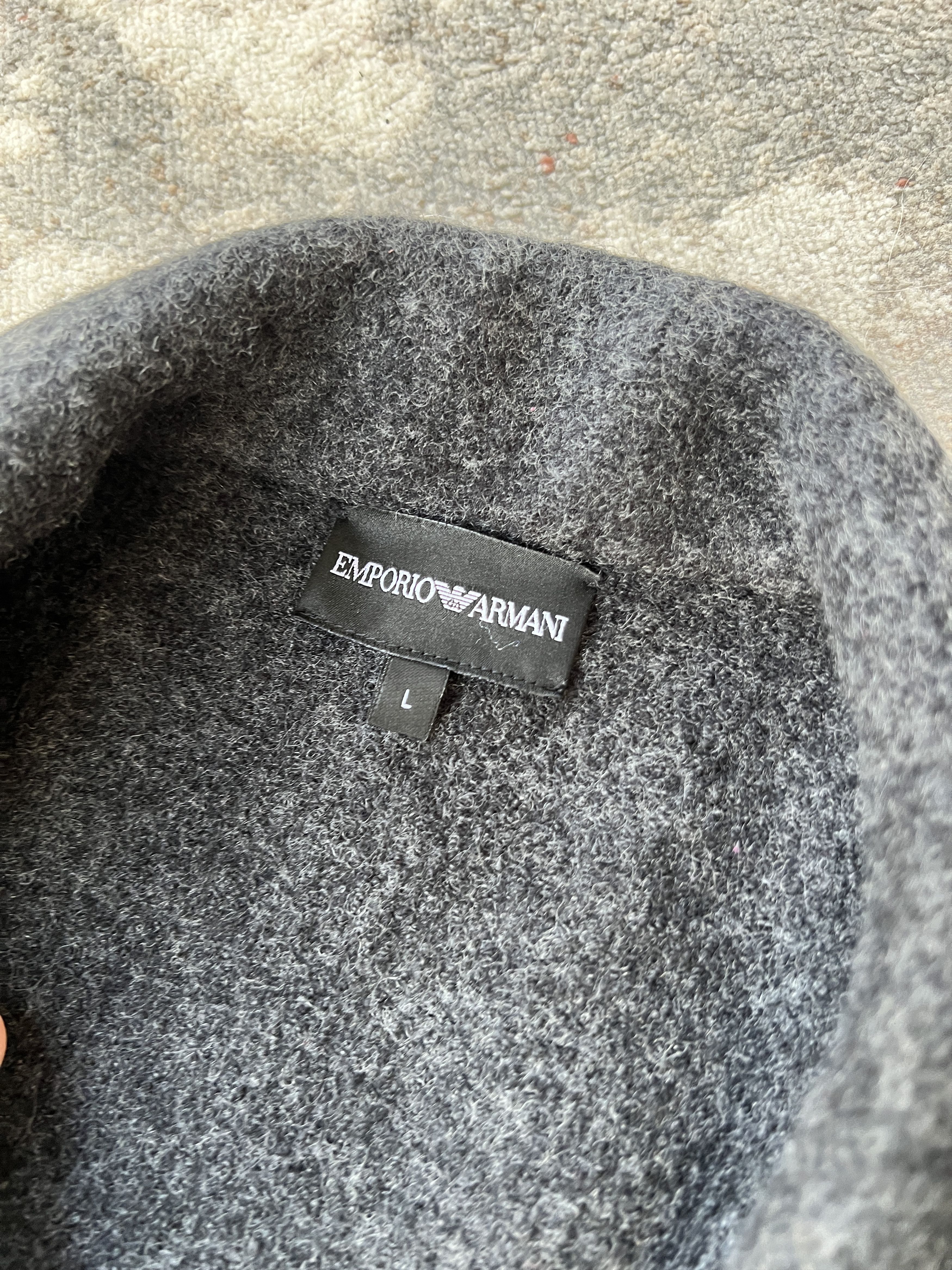 Emporio Armani Emporio Armani Wool Coat Size L / US 10 / IT 46 - 3 Thumbnail