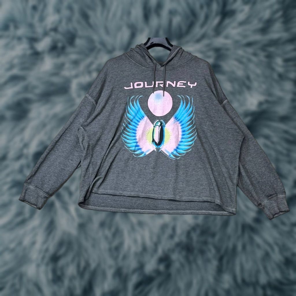 Vintage Grays Sweatshirt Women 4 Gray Cropped Long Sleeve Crew Neck Cotton Blend Knit All Seasons Hoodie Price? Size S / US 4 / IT 40 - 1 Thumbnail