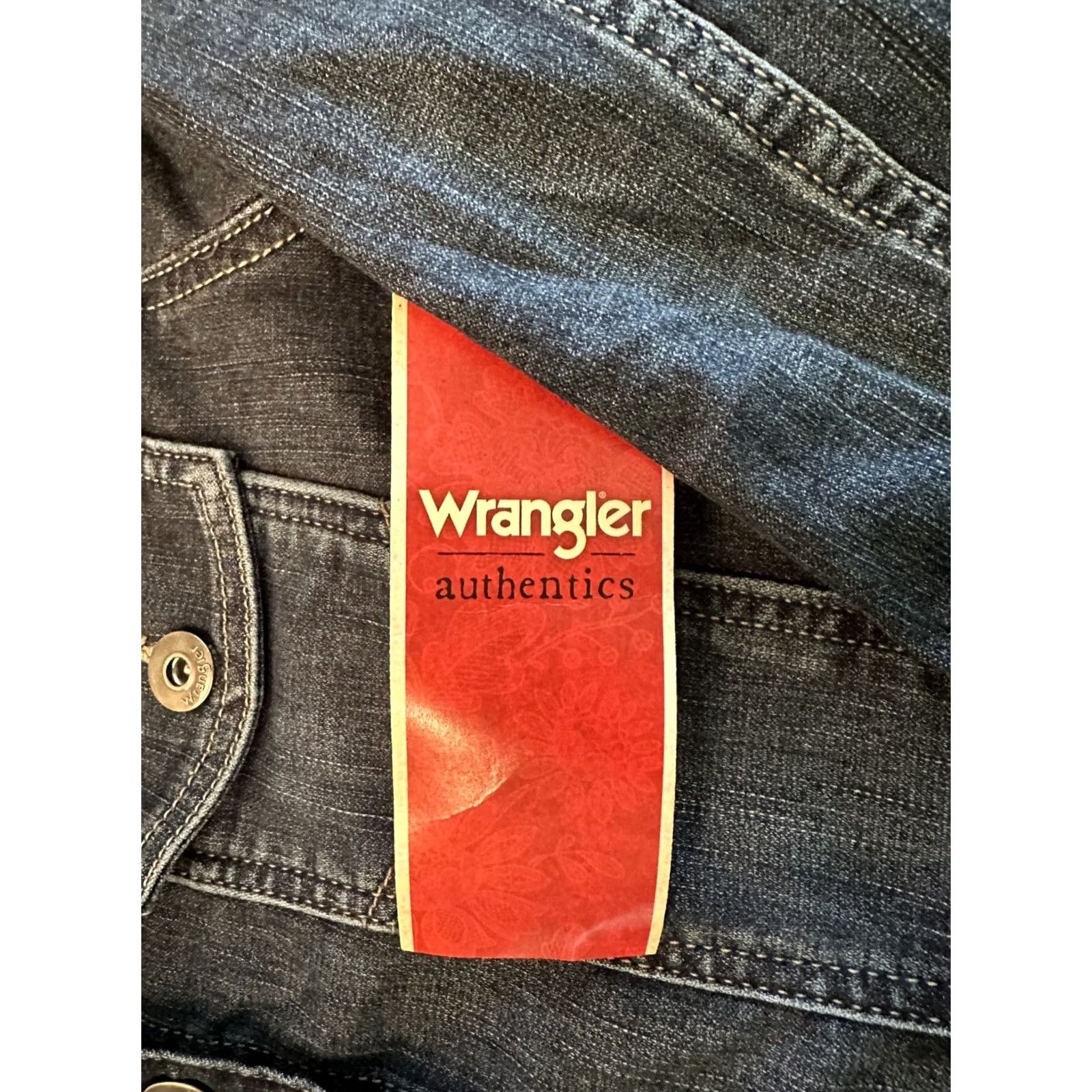 Wrangler VINTAGE? Wrangler Authentics Women's Jacket Denim Stretch Large Blue L - Women - Wrangler - Jacket - Denim - Stretch - Large - Blue - Women Size L / US 10 / IT 46 - 3 Thumbnail