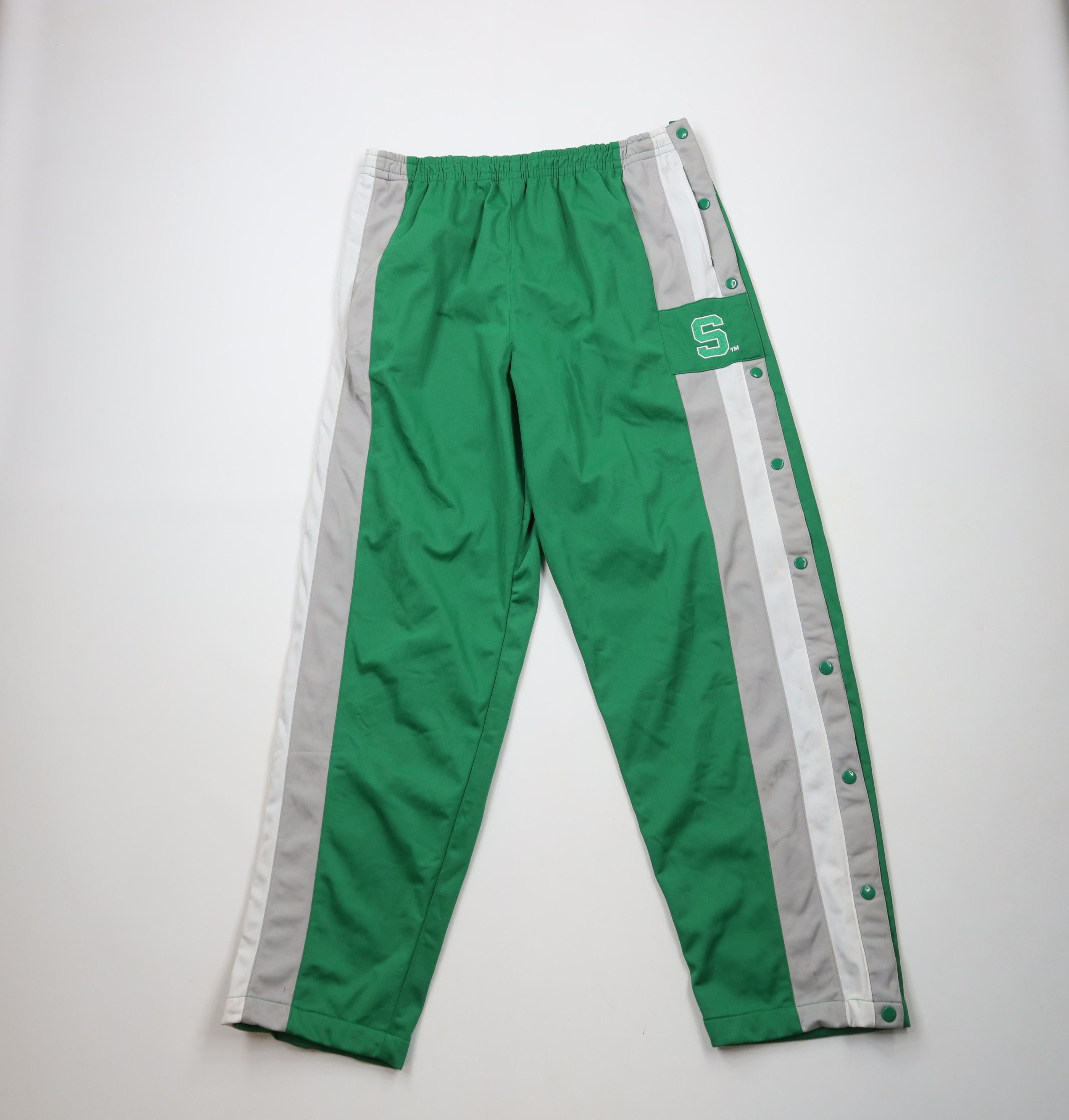 Vintage Vintage 90s Tearaway Michigan State University Sweatpants Size US 40 / EU 56 - 1 Thumbnail