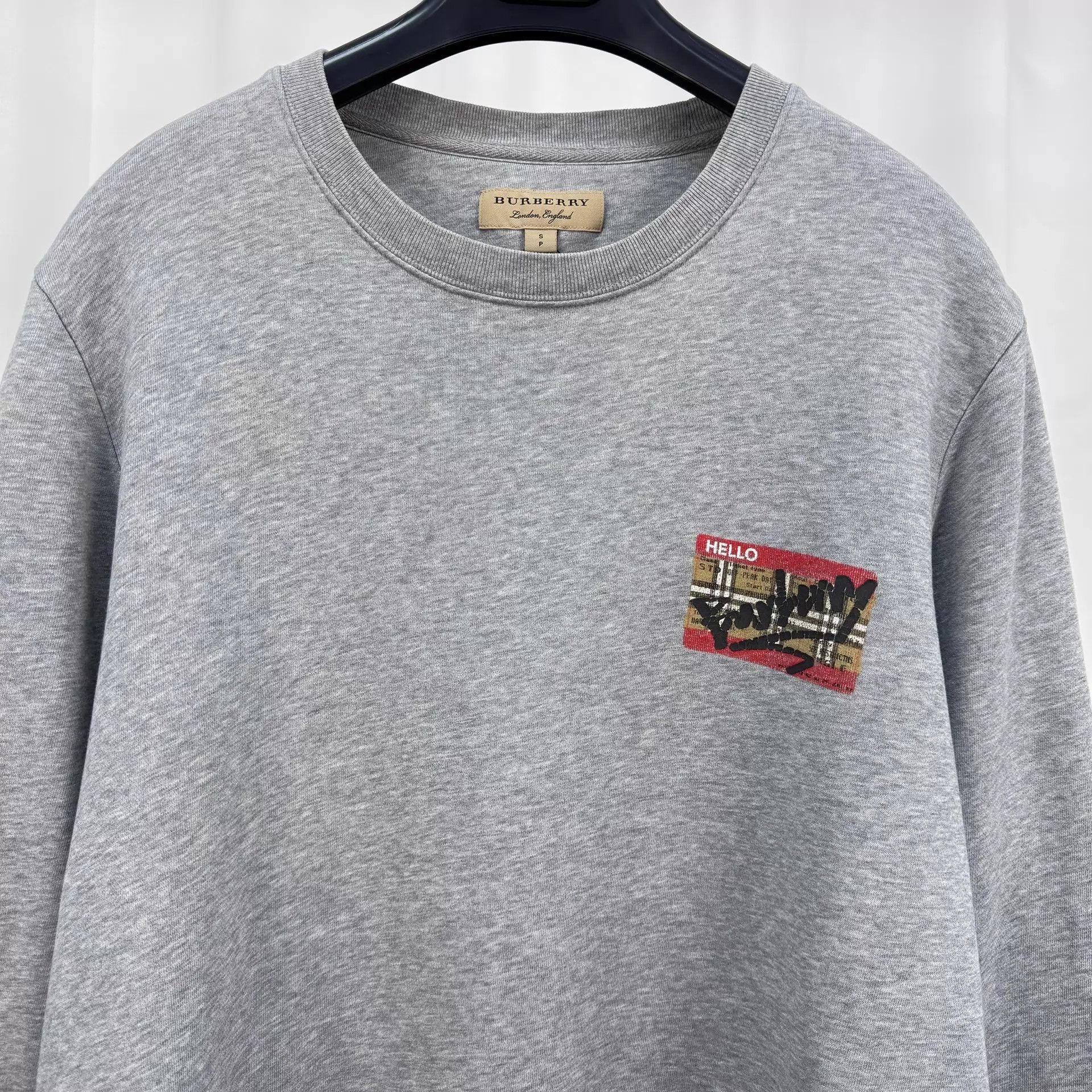 Burberry Burberry Check Logo Print Sweatshirt S 98 New Size S / US 4 / IT 40 - 3 Thumbnail