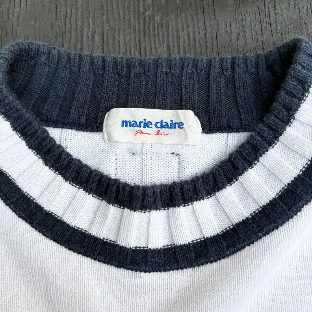 Vintage Marie Claire 1990 90s Logo Designer Japan Magazine Sweater Size US L / EU 52-54 / 3 - 5 Thumbnail