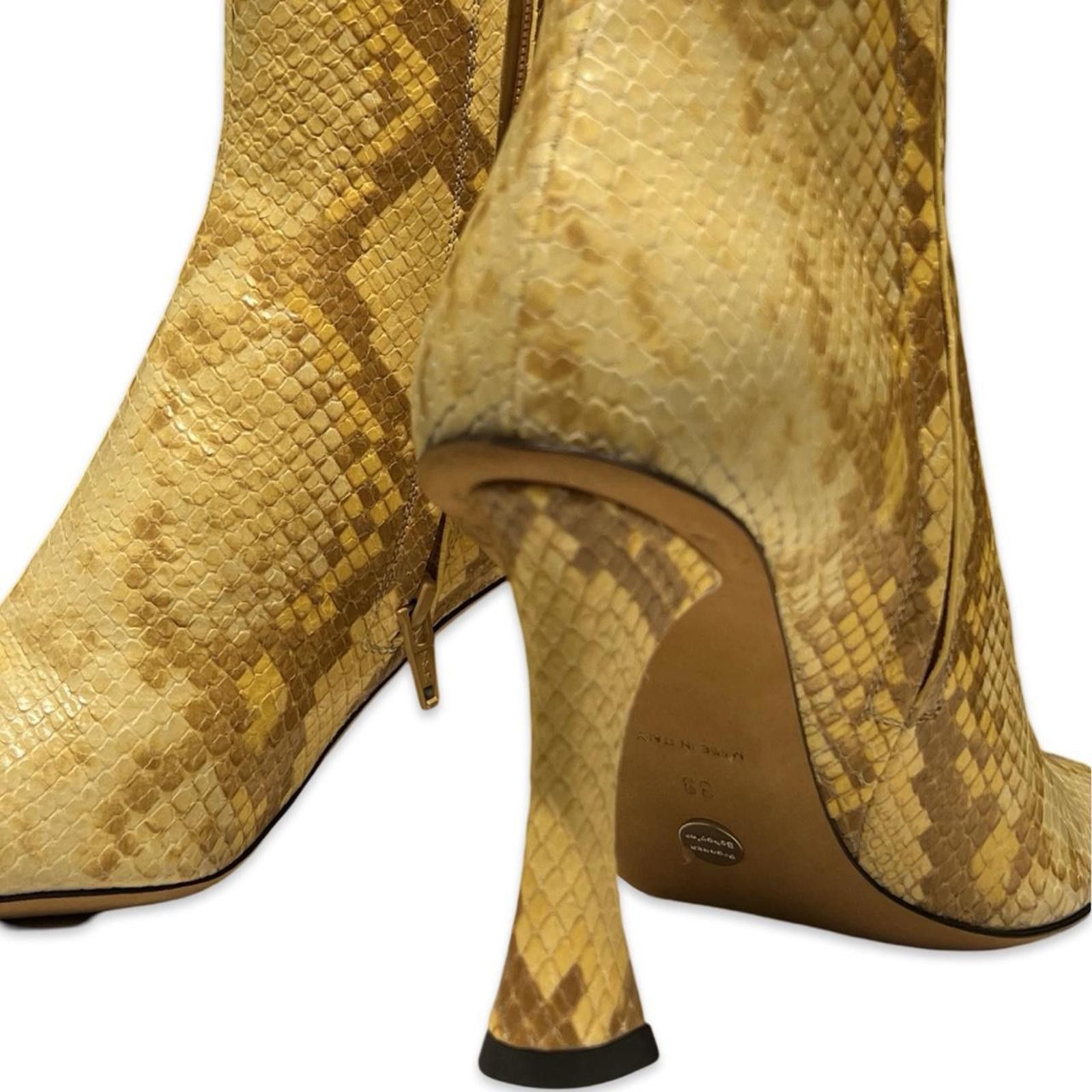 Designer Proenza Schouler Snakeskin Leather Ankle Boots Size 9 Size US 9 / IT 39 - 3 Thumbnail
