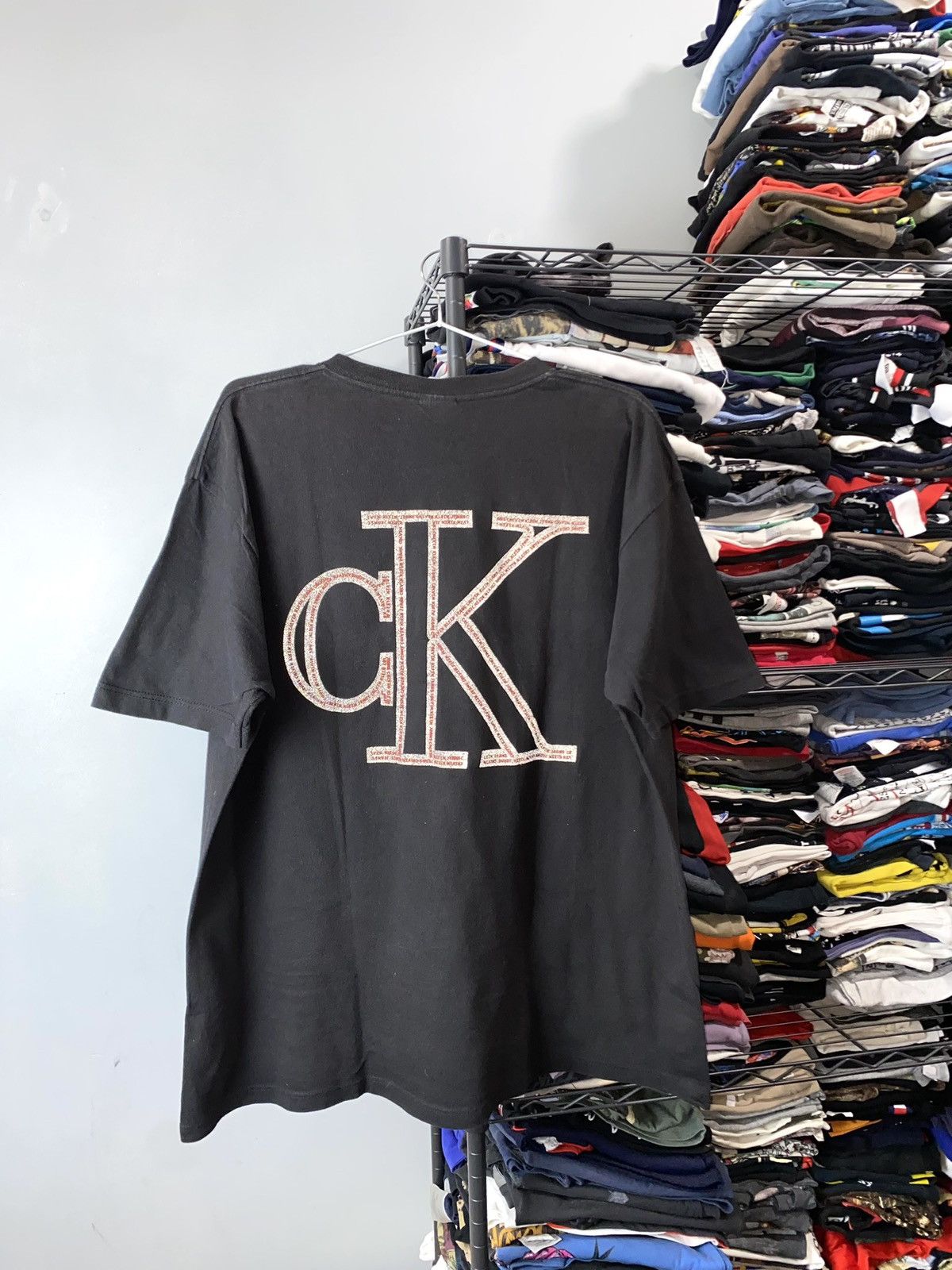 Calvin Klein 205W39NYC Vintage Archive Calvin Klein Reflective T Shirt Size US L / EU 52-54 / 3 - 3 Thumbnail