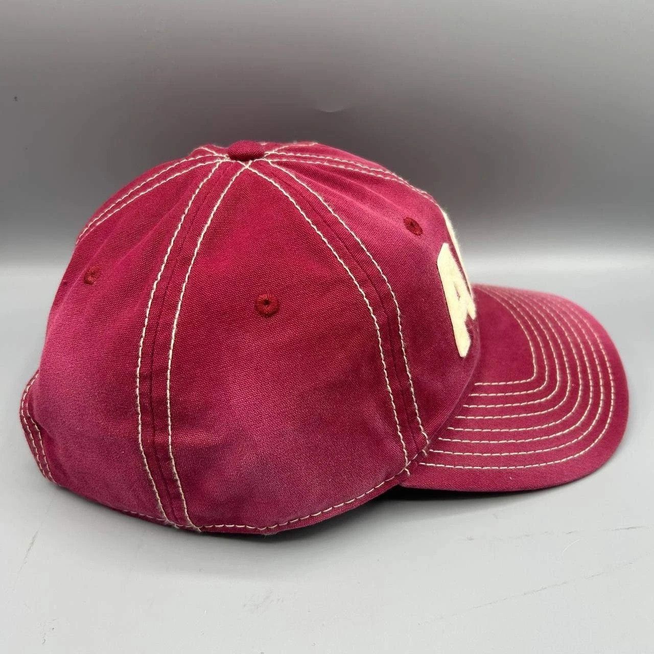 The Game Vintage Arkansas Razorbacks Hat NCAA Strap Back Cap Cotton Size ONE SIZE - 5 Thumbnail