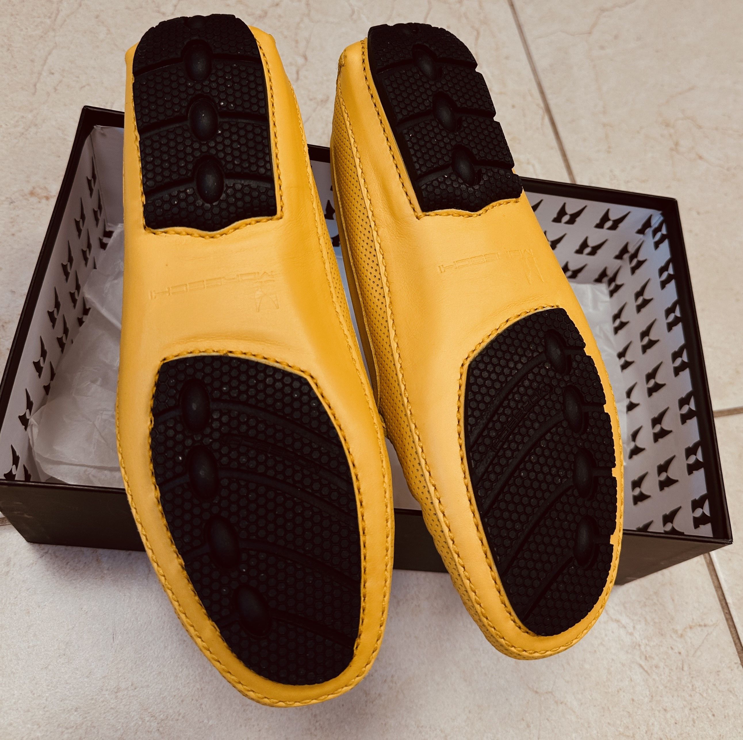 Moreschi Mocassini Yellow Leather Size US 7 / IT 37 - 5 Thumbnail