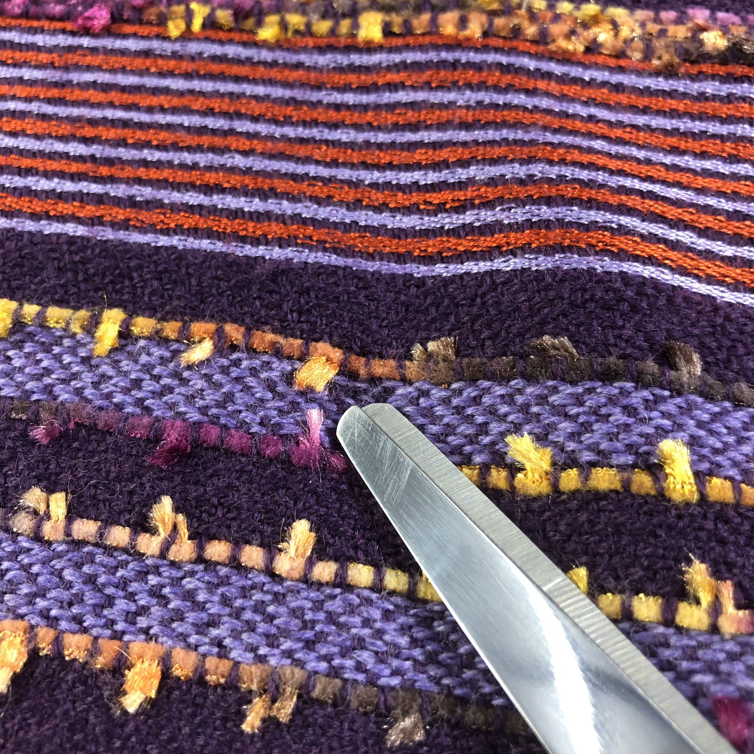 Vintage Lanificio Alfredo Pria Wool Scarf Muffler V1534 Size ONE SIZE - 6 Thumbnail