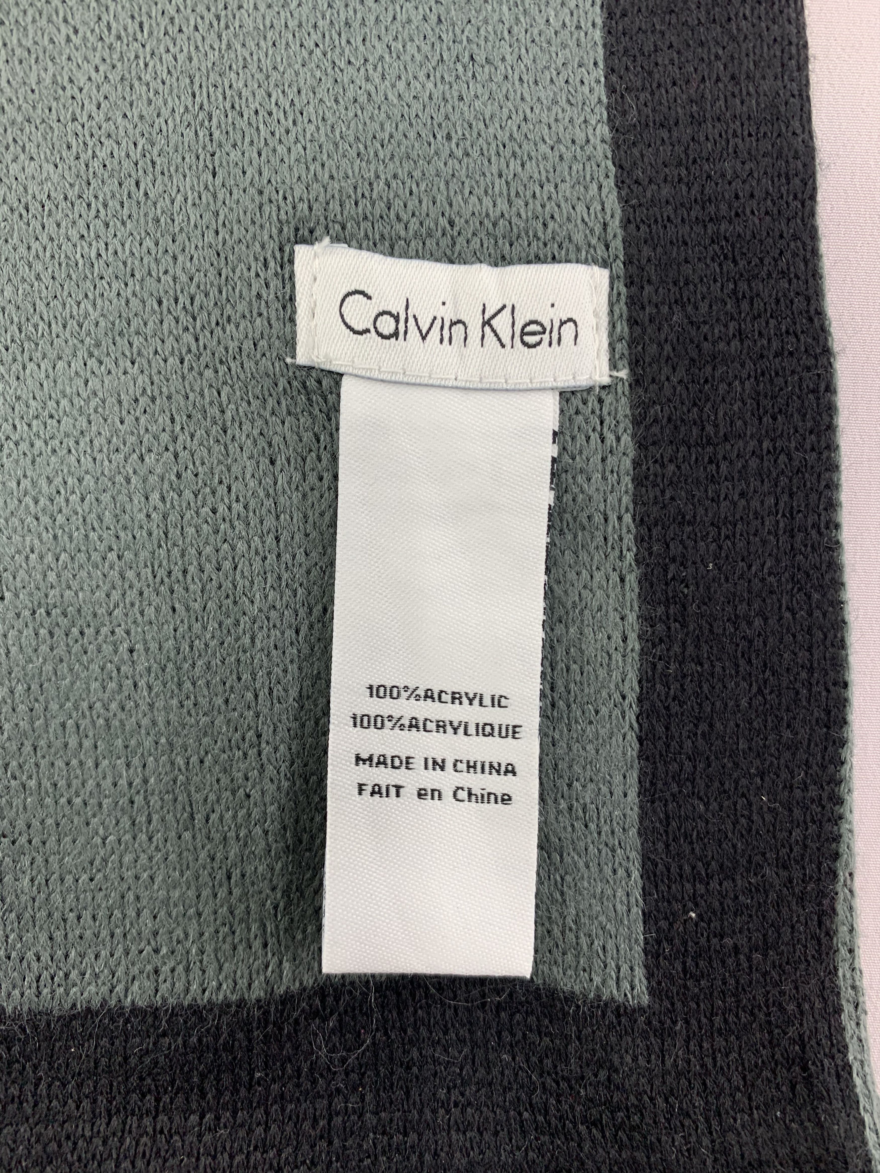 Calvin Klein Calvin Klein Scarf Wool Muffler Neck Wrap BL4072 Size ONE SIZE - 5 Thumbnail