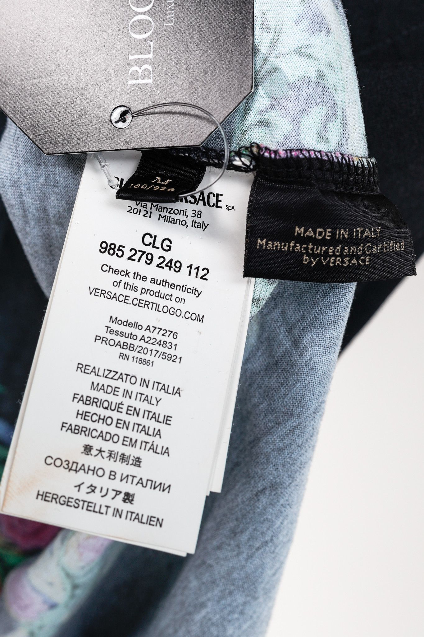 Versace Versace Resort 2018 Beverly Palm Graphic Cotton T-Shirt Size US M / EU 48-50 / 2 - 8 Thumbnail