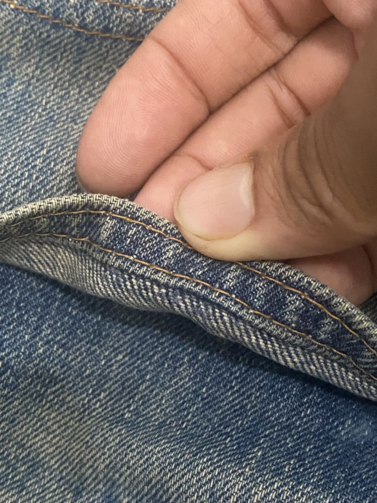 Levi's × Levi's Vintage Clothing Rare Vintage 80s Levi’s Big E Distressed Jeans Made Usa Size US 34 / EU 50 - 10 Thumbnail