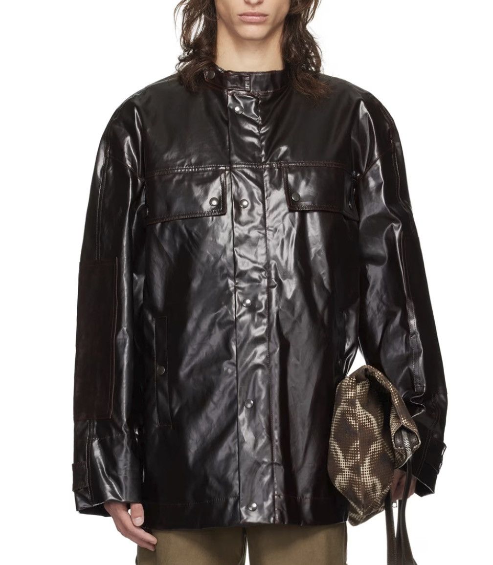 Dries Van Noten Brown standard collar jacket Size US S / EU 44-46 / 1 - 1 Thumbnail