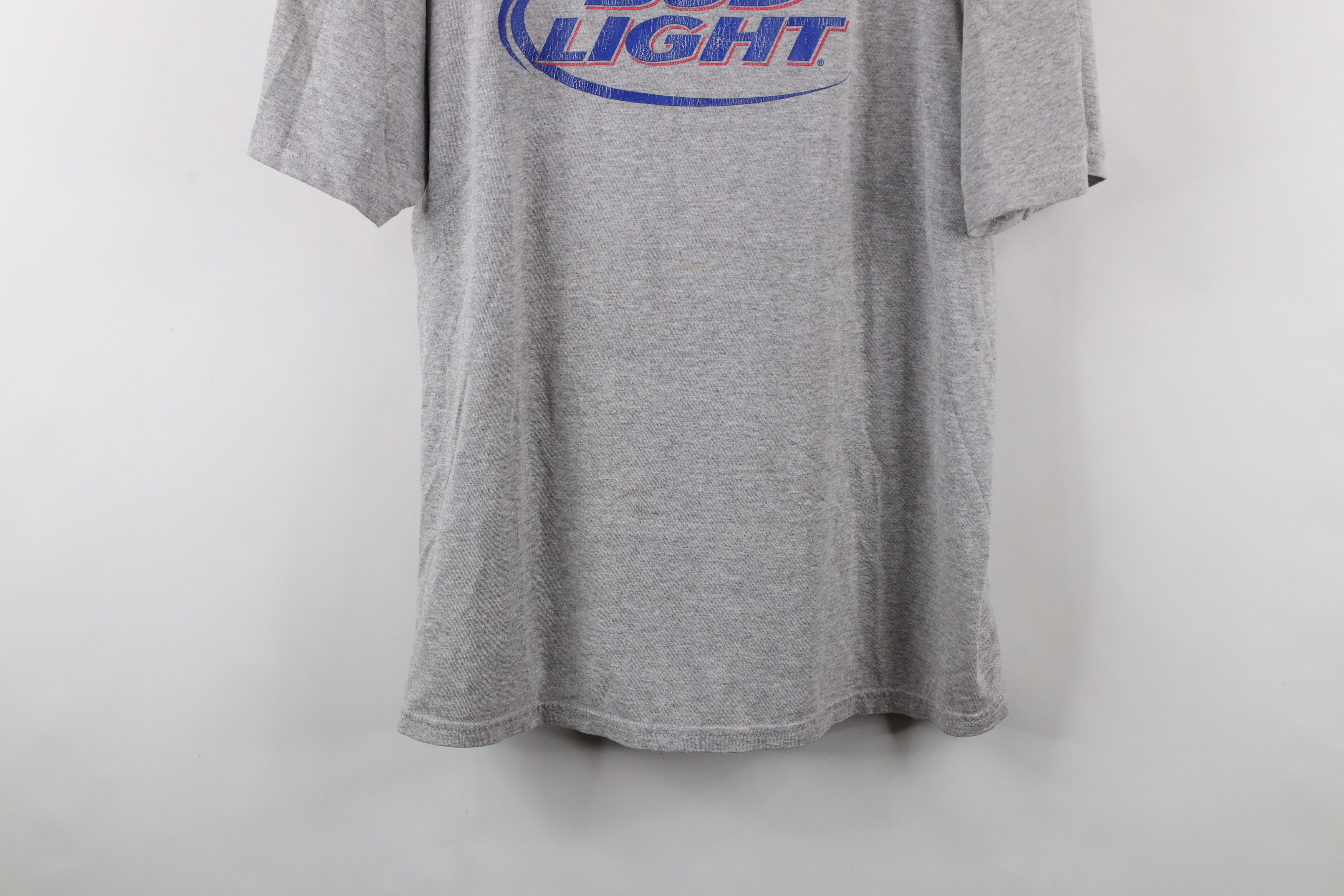 Vintage Vintage Spell Out Bud Light Beer Short Sleeve T-Shirt Gray Size US XL / EU 56 / 4 - 3 Thumbnail