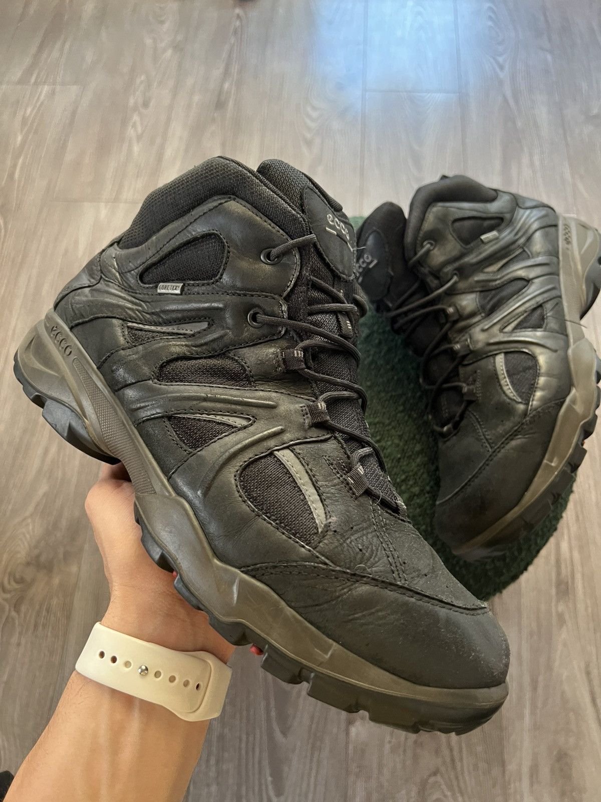 Ecco × Goretex ‼️Ecco Leather Gore-Tex GTX Waterproof Leather High Boots‼️ Size US 14 / EU 47 - 12 Thumbnail