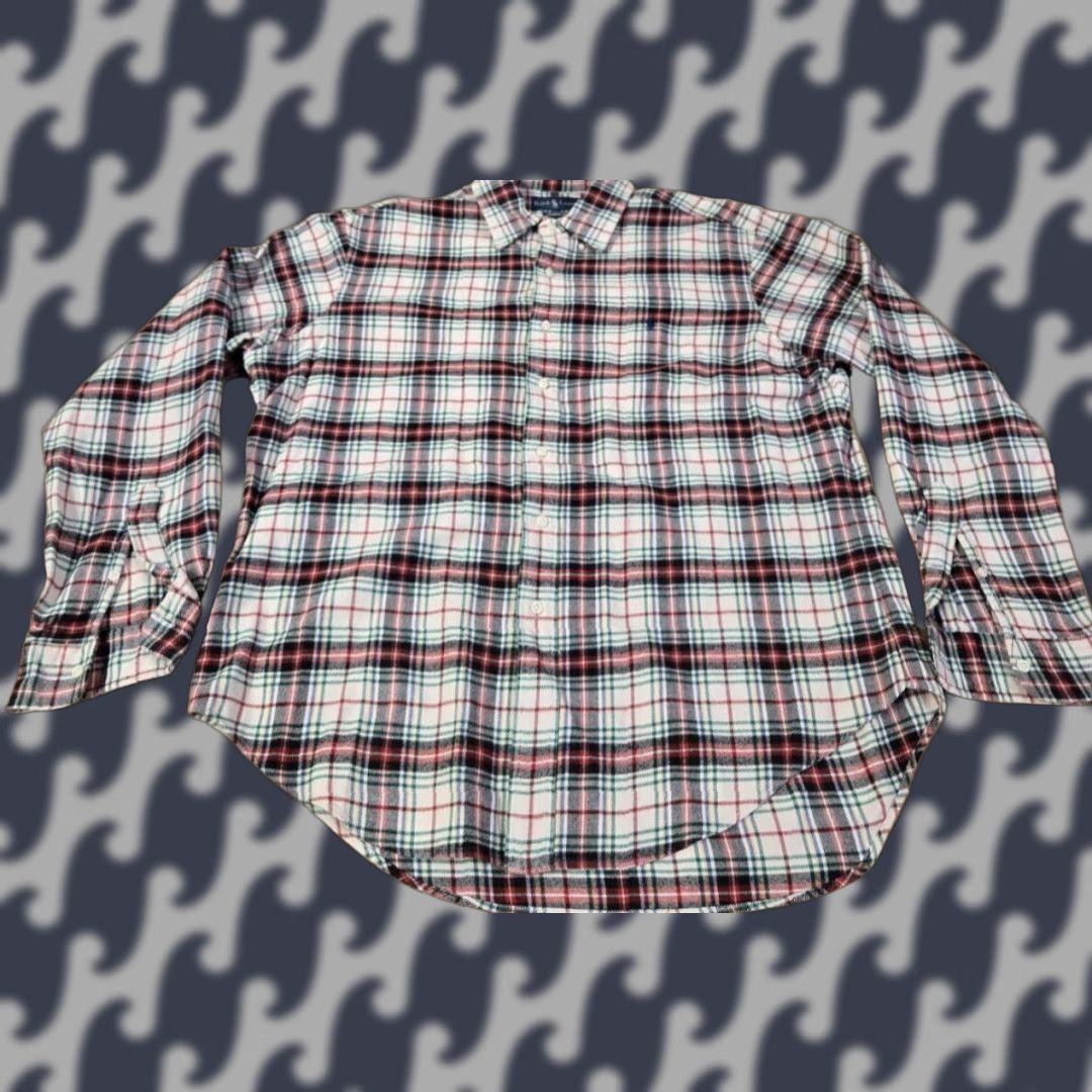 Polo Ralph Lauren Polo Ralph Lauren Shirt Men's Plaid XL Long Sleeve Button Classic Fit Cotton Size US XL / EU 56 / 4 - 1 Thumbnail