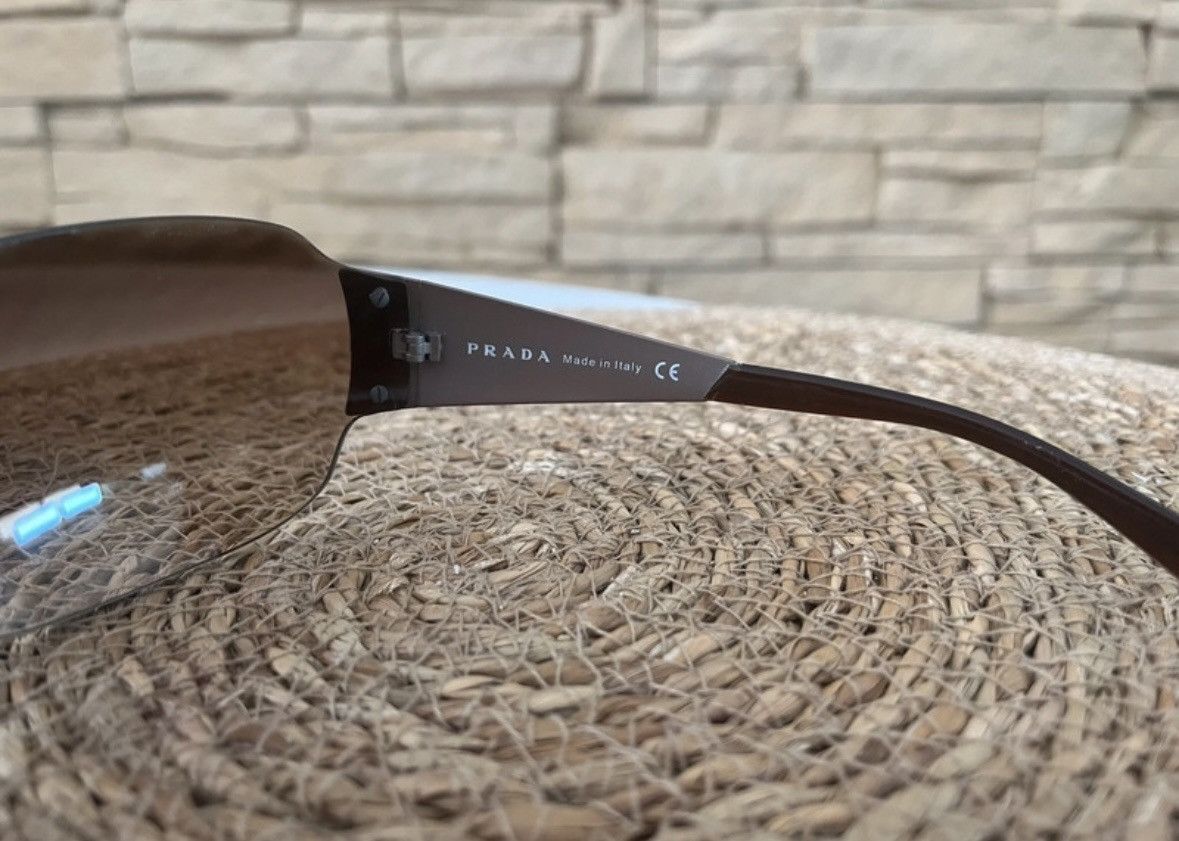 Prada × Vintage Vintage Prada sunglasses SPS 60I rhinestones Size ONE SIZE - 8 Thumbnail