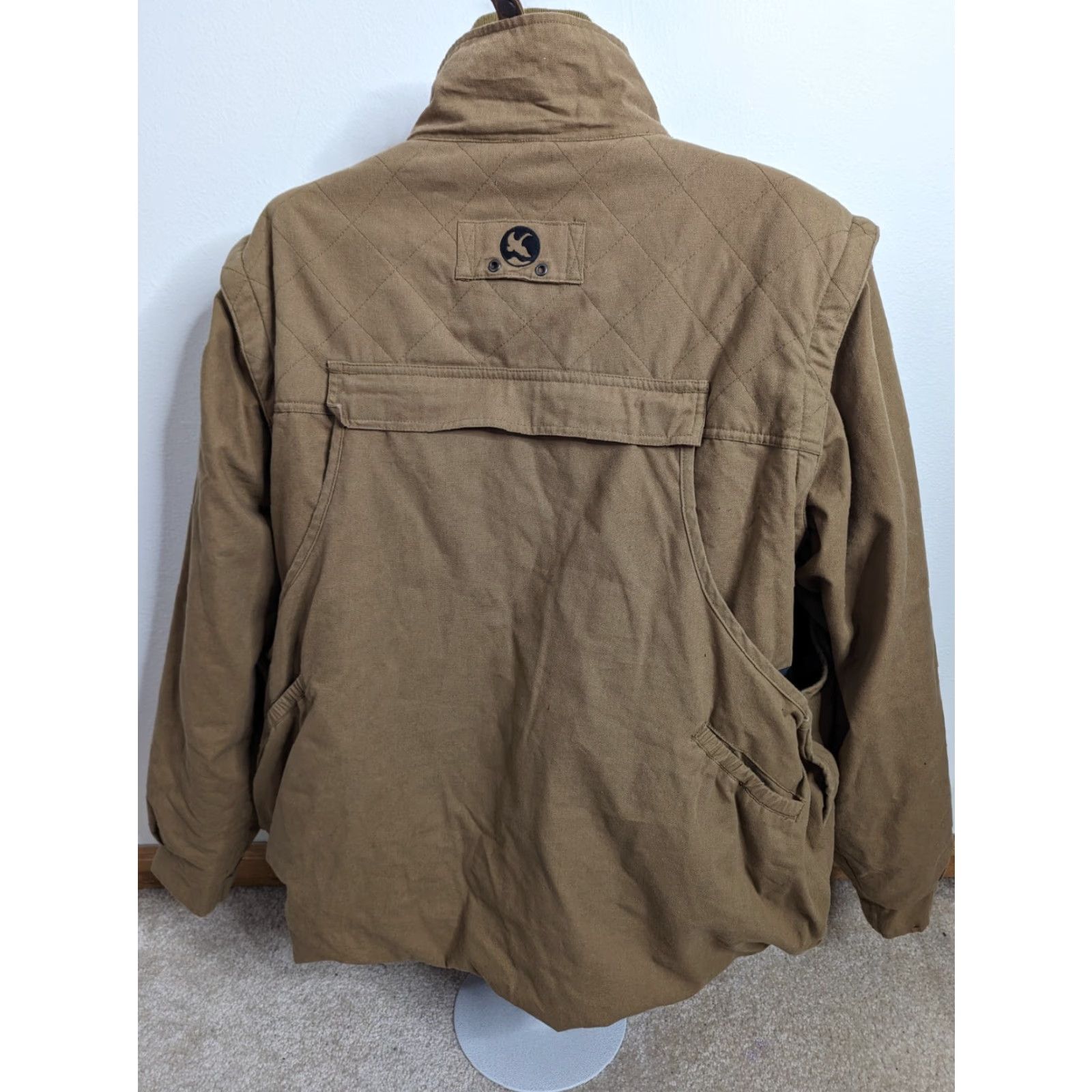 Vintage VINTAGE Gander Mountain Men's XL Canvas 4-in-1 Hunting Coat/Vest/Jacket Fleece Lined 3-in-1 Jacket Camouflage Waterproof Zip Pockets Brown Size US XL / EU 56 / 4 - 3 Thumbnail