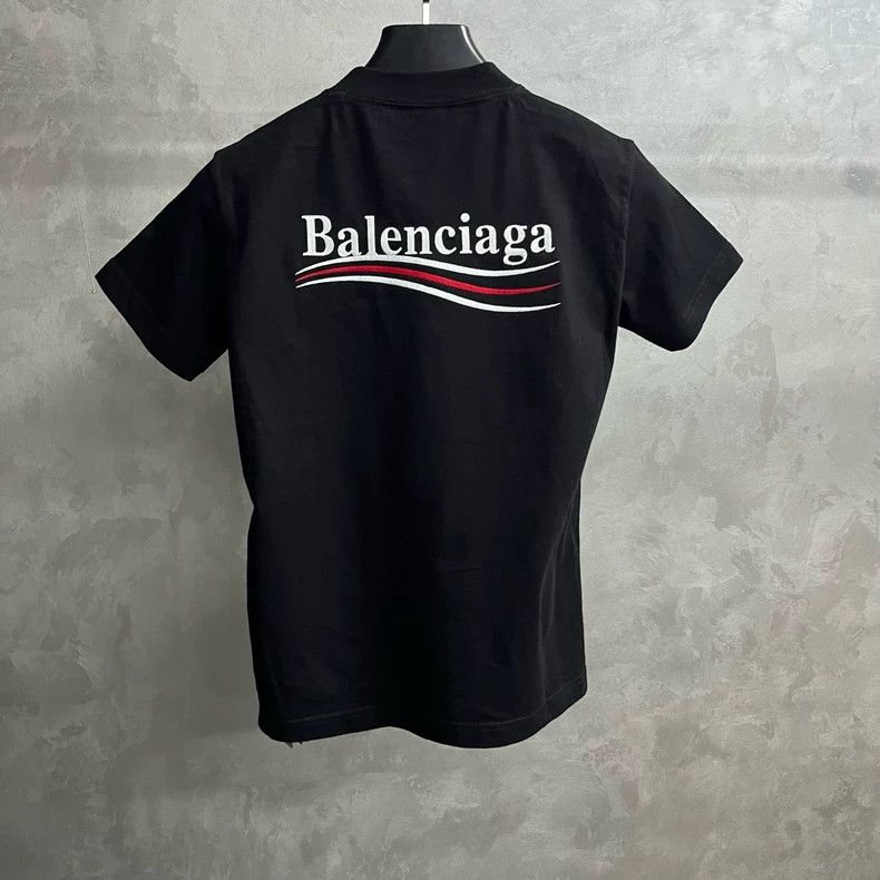Balenciaga Balenciaga Black logo letter pattern round neck slim fit s Size US S / EU 44-46 / 1 - 2 Thumbnail