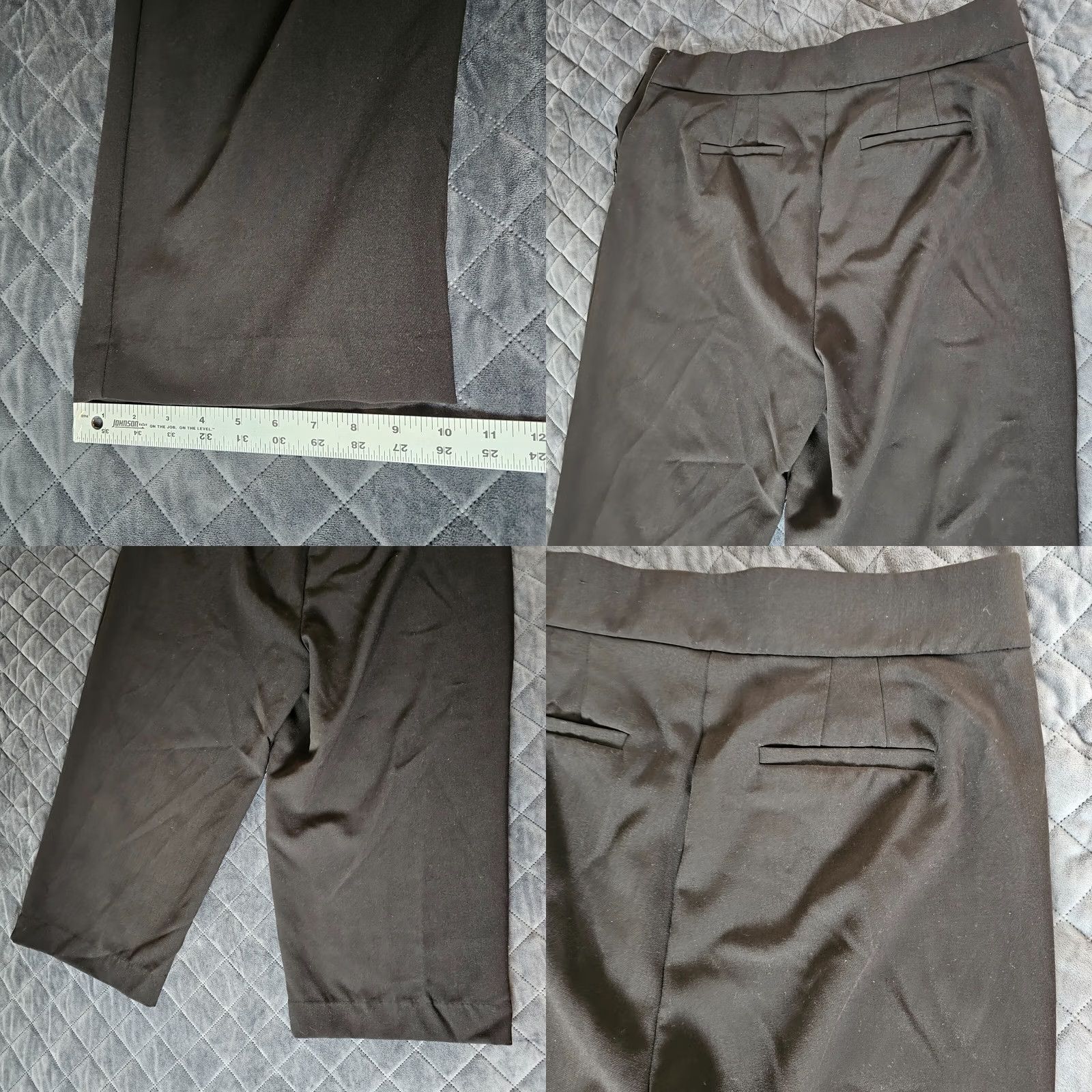 Torrid Torrid Pants Cropped Wide-Leg Black 16 Plus Size Womens Tailored Nylon Rayon Spandex Ponte Zipper Side Inseam 20.5in Casual Dress Career Size 38" / US 16 / IT 52 - 8 Thumbnail