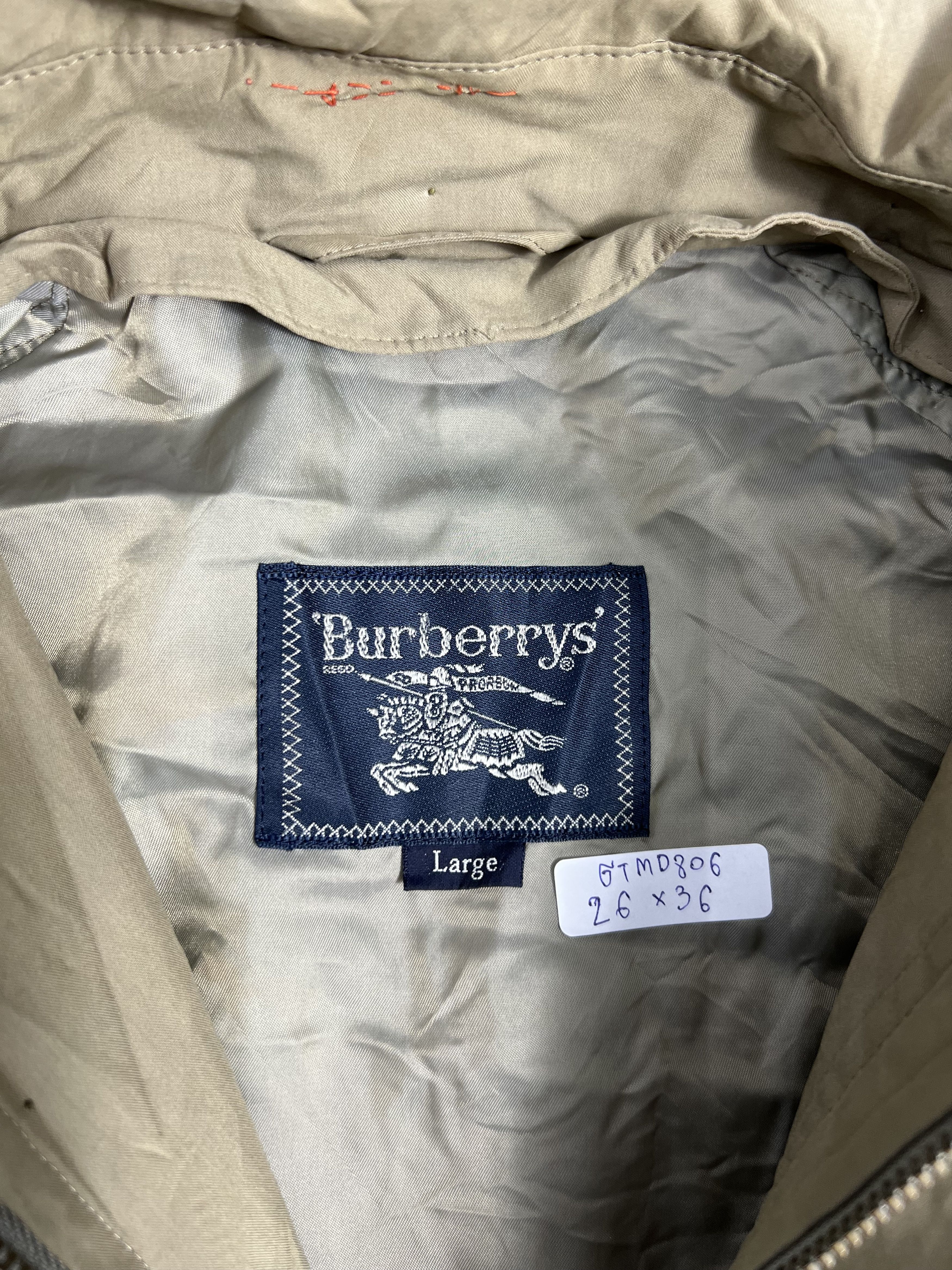 Burberry Vintage Burberrys Coat Jacket (L) GTMD806 Size US L / EU 52-54 / 3 - 3 Thumbnail