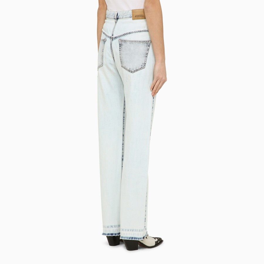 Isabel Marant o1d2blof0824 Denim Jeans in Light Blue Size 26" / US 2 / IT 38 - 4 Thumbnail