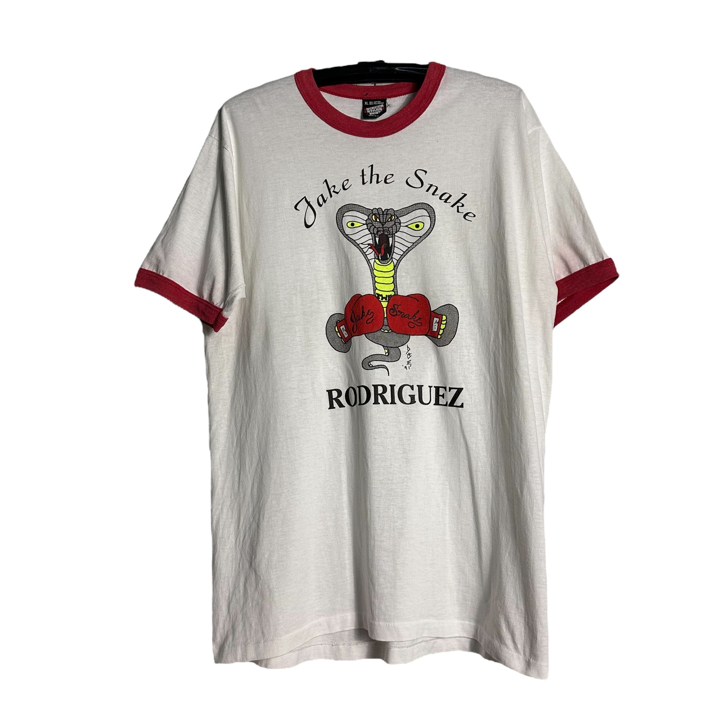 Other 🔥RARE🔥Vintage Jack Rodriguez Jack The Snake Ringer Shirt Size US XL / EU 56 / 4 - 1 Thumbnail