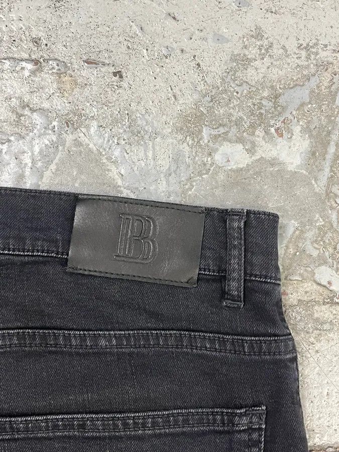 Pierre Balmain 2010s Pierre Balmain Black Biker Denim Jeans Size US 34 / EU 50 - 9 Thumbnail