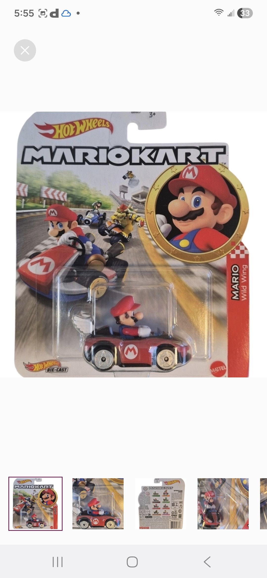 Other HOT WHeeLs × MARIOKART MARIO Wild Wing Size ONE SIZE - 1 Thumbnail