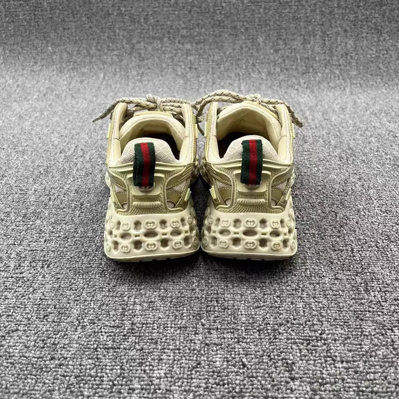 Gucci Gucci 25 Beige/Champagne Cub3D GG Print Dad Sneakers Size US 6 / IT 36 - 4 Thumbnail