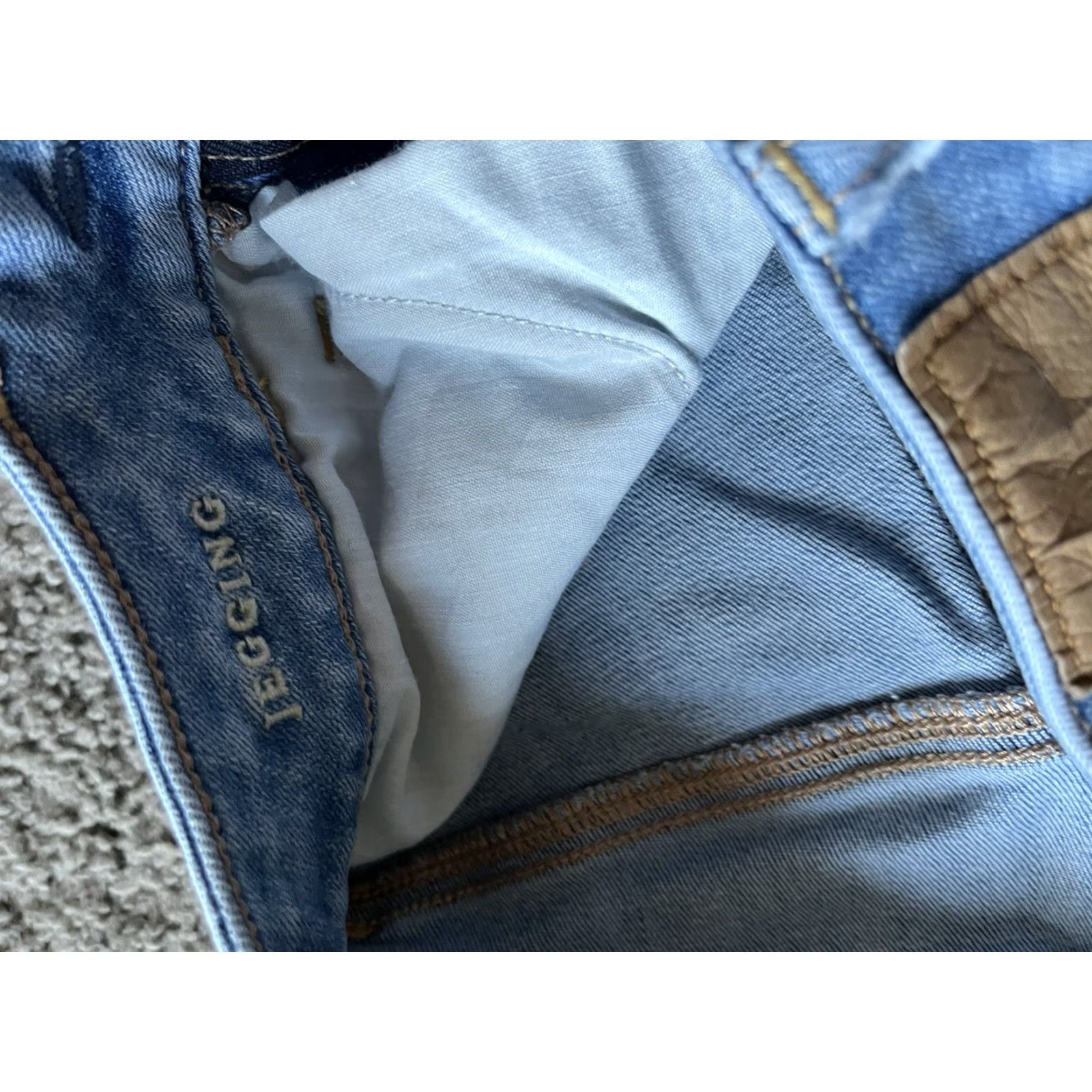 American Eagle Outfitters American Eagle High Rise Jeggings Super Super Stretch X Size 2 Blue Jeans Size 26" / US 2 / IT 38 - 6 Thumbnail