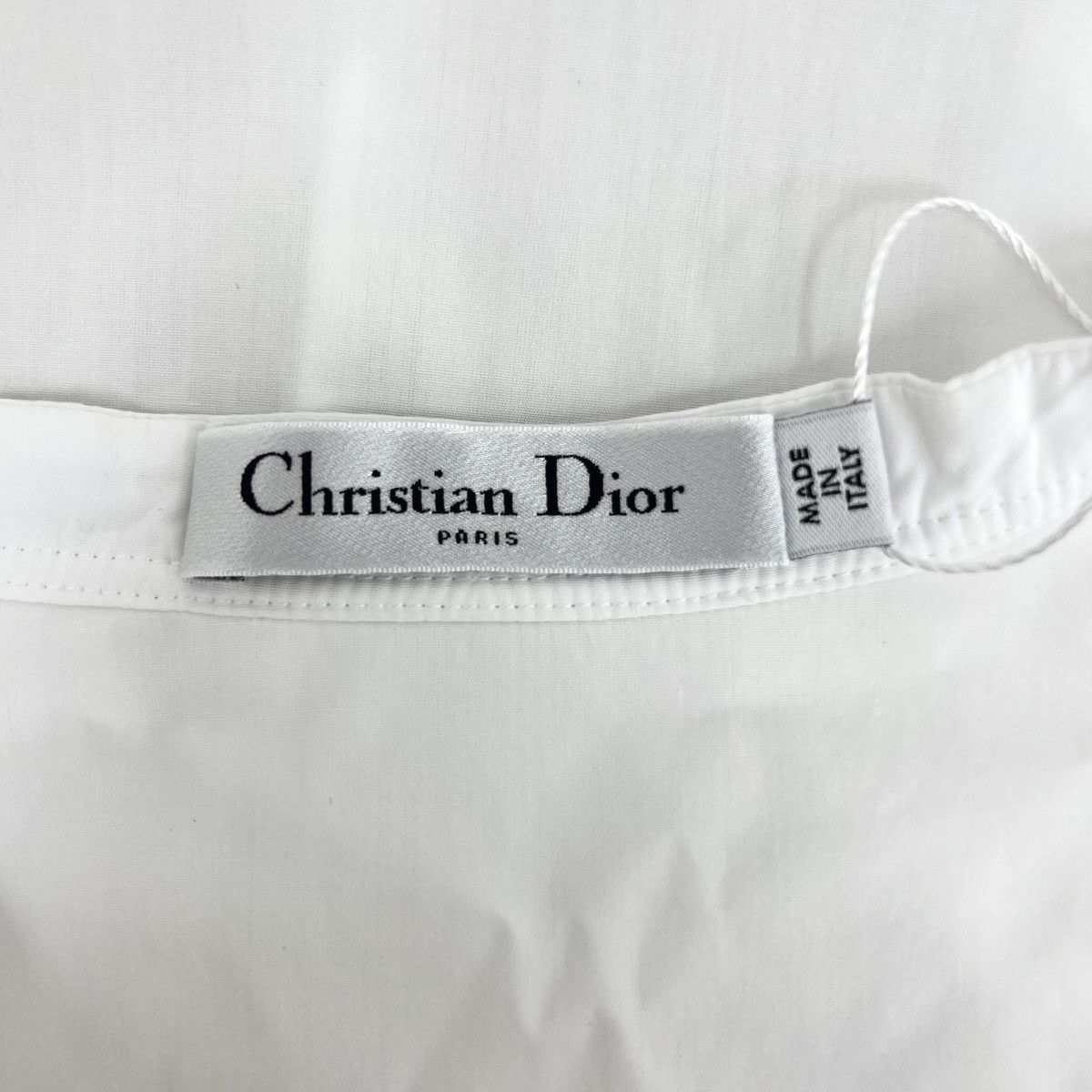 Dior Dior White Bee Embroidered Long Sleeve Shirt Dress K26WX Size XS / US 0-2 / IT 36-38 - 4 Thumbnail