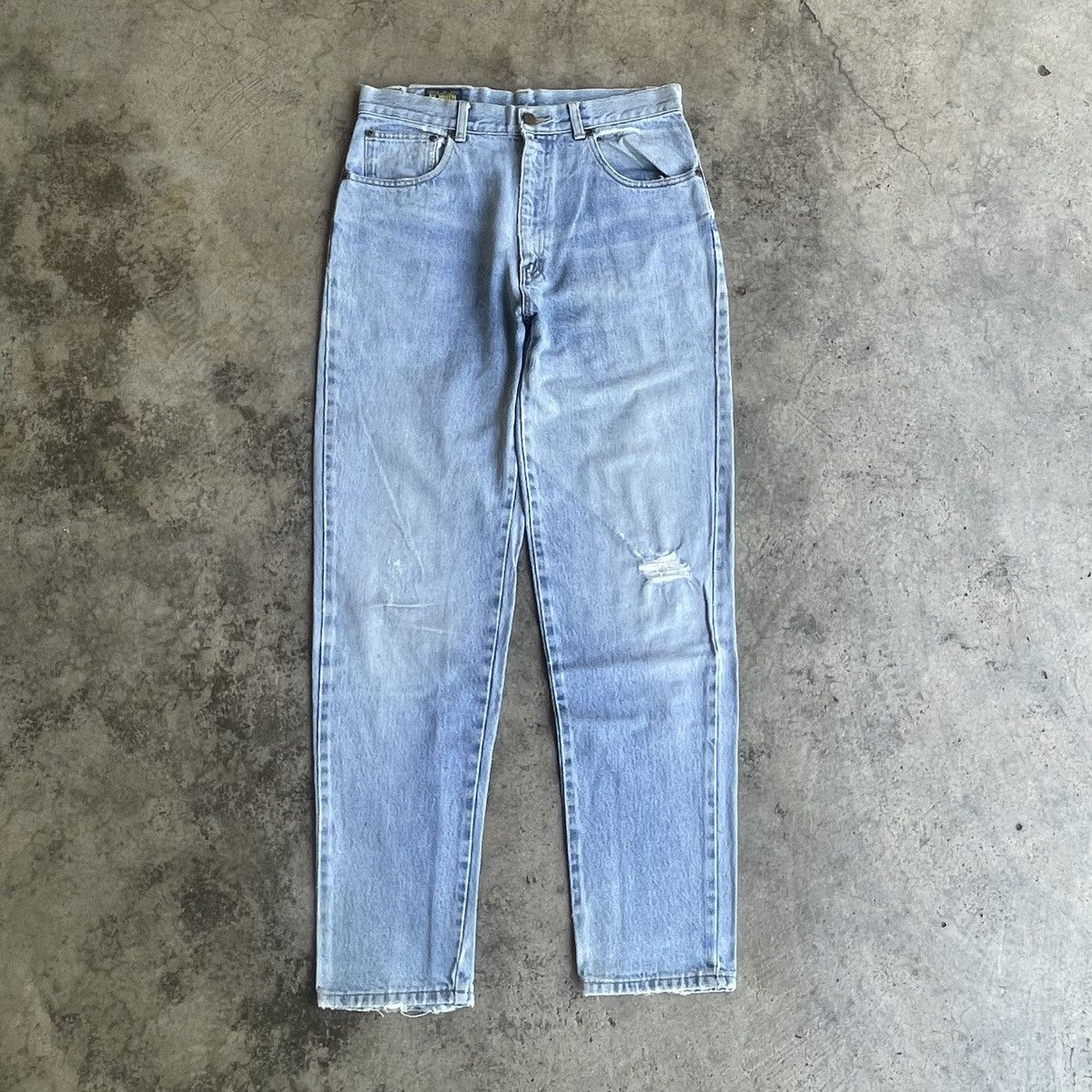🔥Vintage 80s EL JOHN Stoned Washed Ripped Distress Jeans