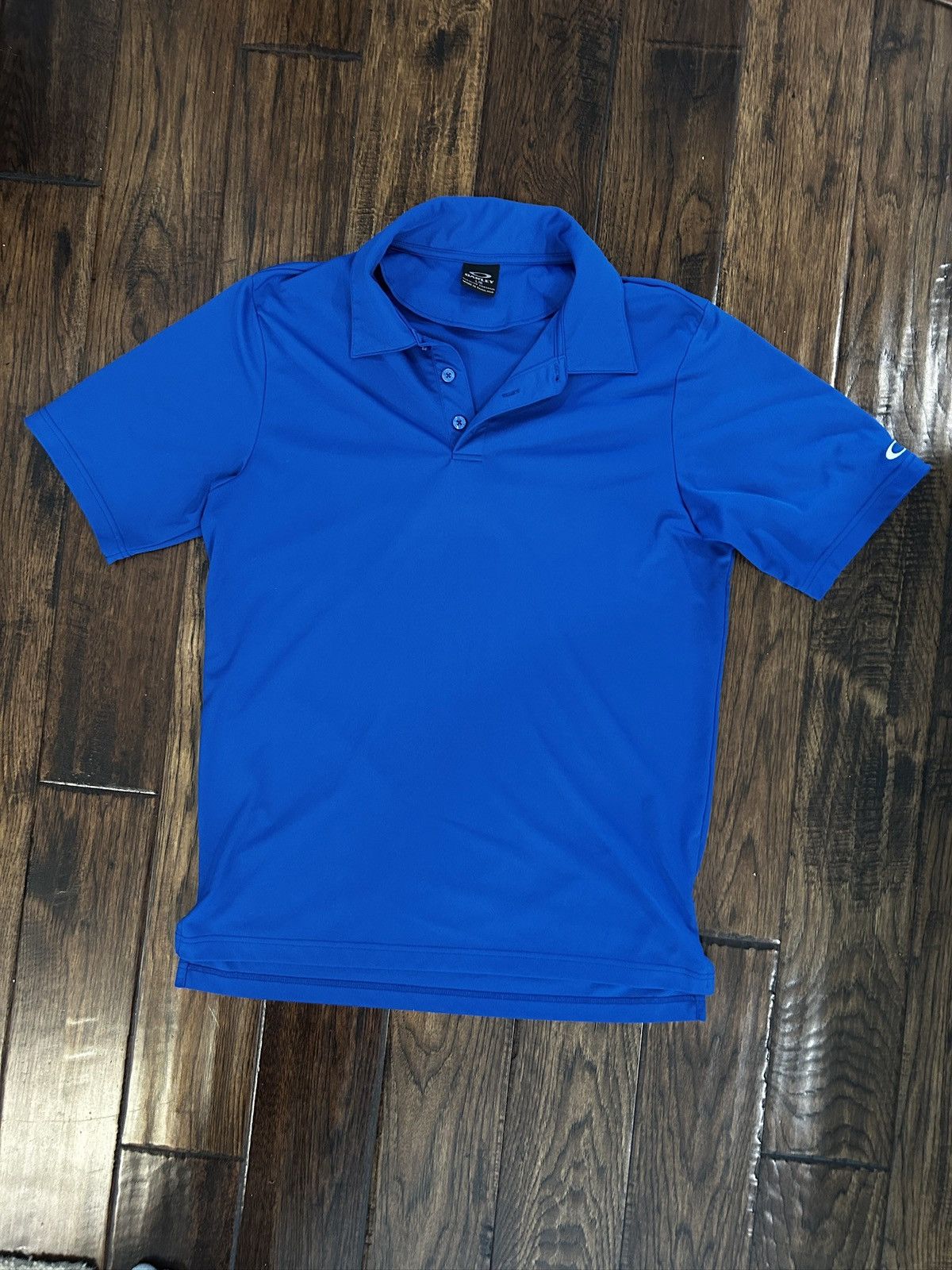 Oakley Oakley Dri-Fit Blue Polo Size US L / EU 52-54 / 3 - 1 Thumbnail