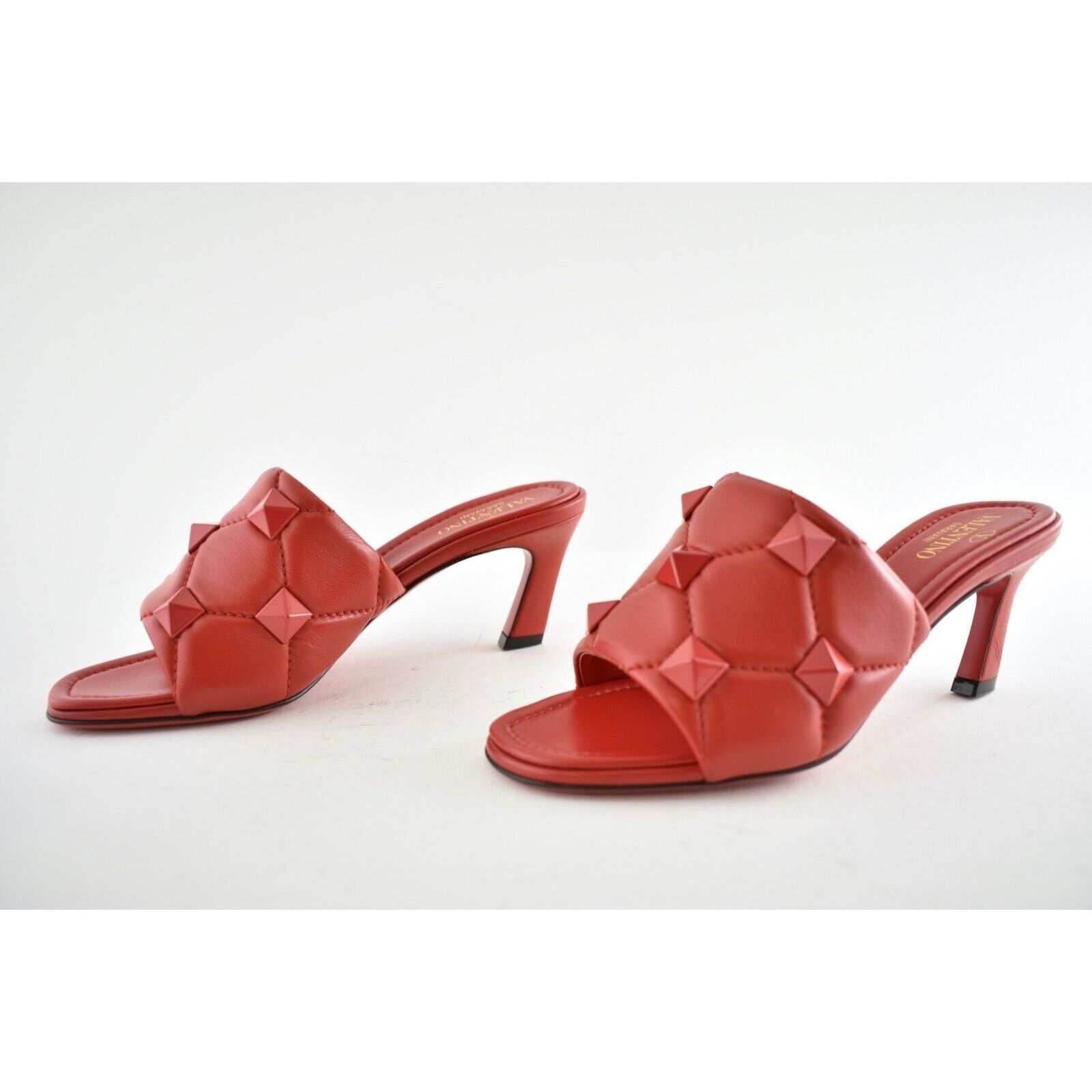 Valentino Rockstud Roman Stud Backless Mule Slide Heel Sandal 36.5 Size US 6.5 / IT 36.5 - 10 Thumbnail