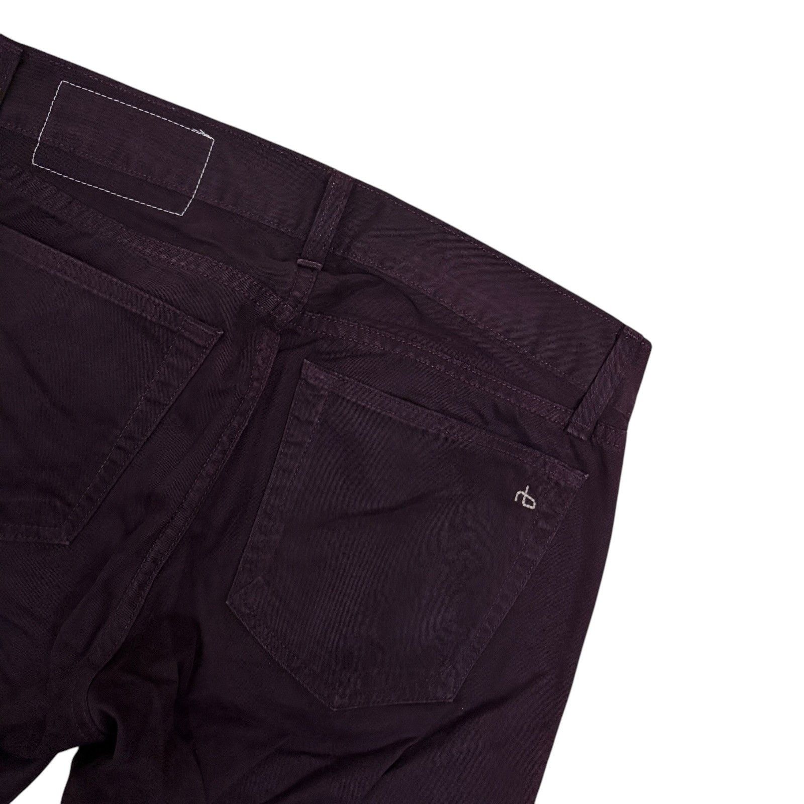 Rag & Bone RAG & BONE Wine Slim Luxury Cotton Denim Jeans Womens 30x34 Size 30" / US 8 / IT 44 - 5 Thumbnail