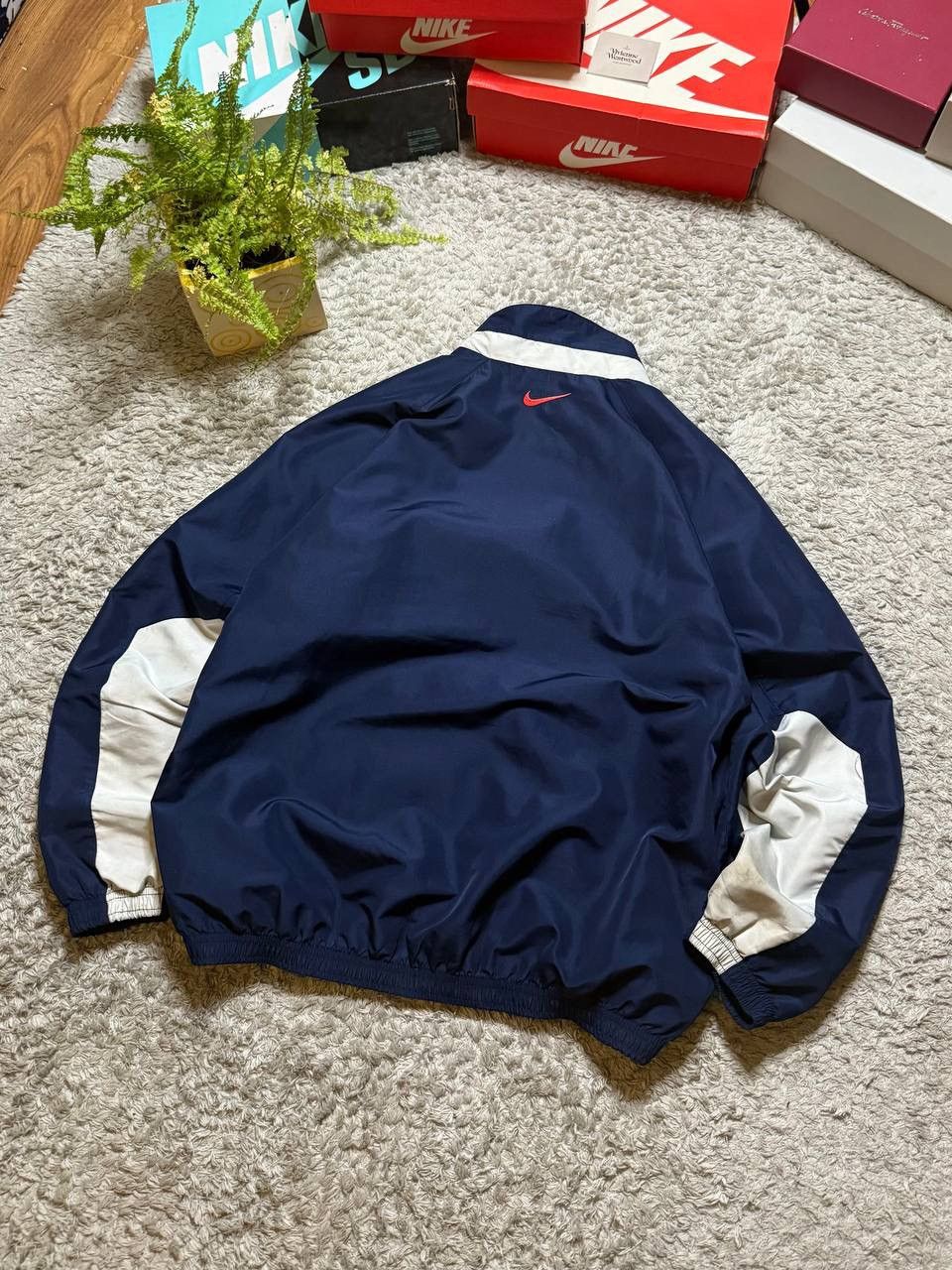 Nike 90s Nike Vintage Oversized Retro Drill Track Jacket Rare Size US M / EU 48-50 / 2 - 5 Thumbnail