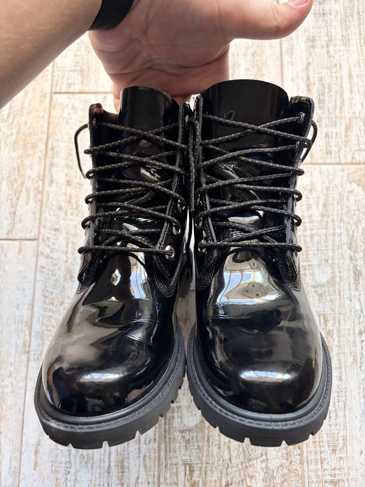 Timberland Timberland Premium Waterproof Leather Boots Black Size 7W Size US 7 / IT 37 - 3 Thumbnail