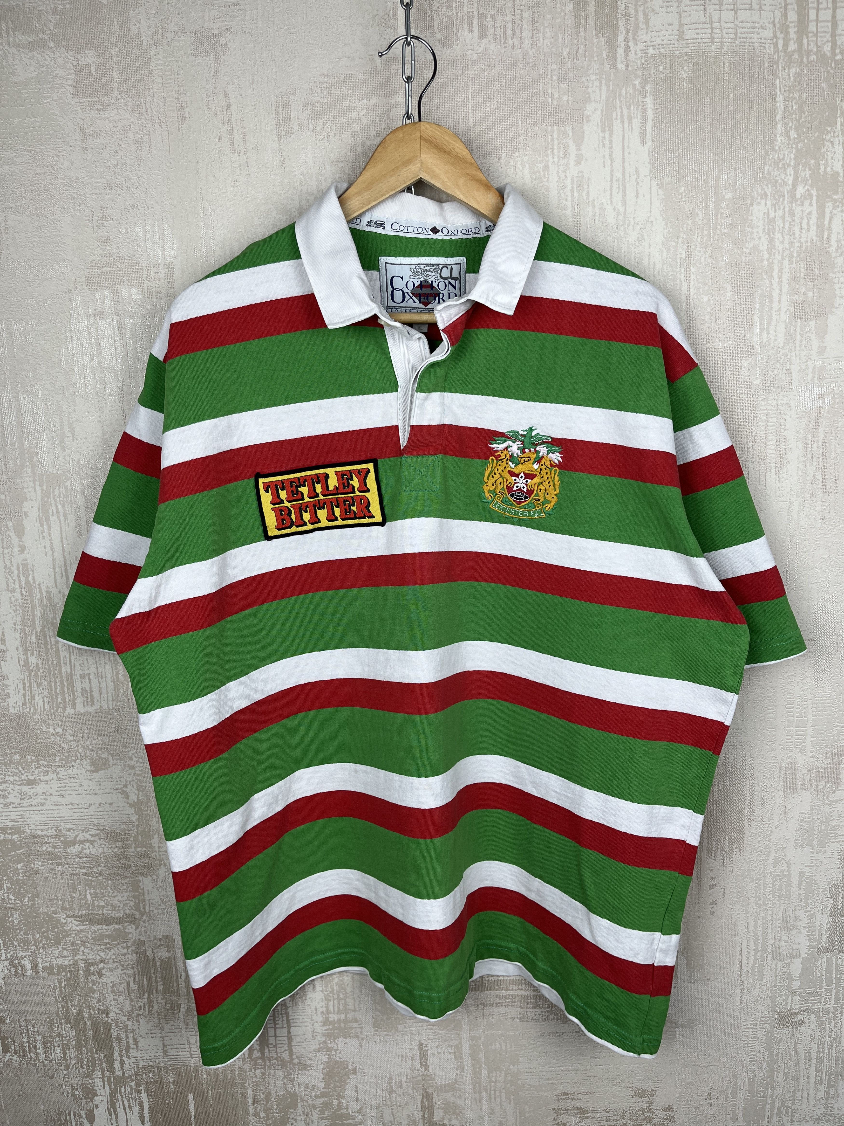 Cotton Traders 90s Leicester Tigers Vintage Rugby Shirt S/S Jersey Size US XL / EU 56 / 4 - 1 Thumbnail