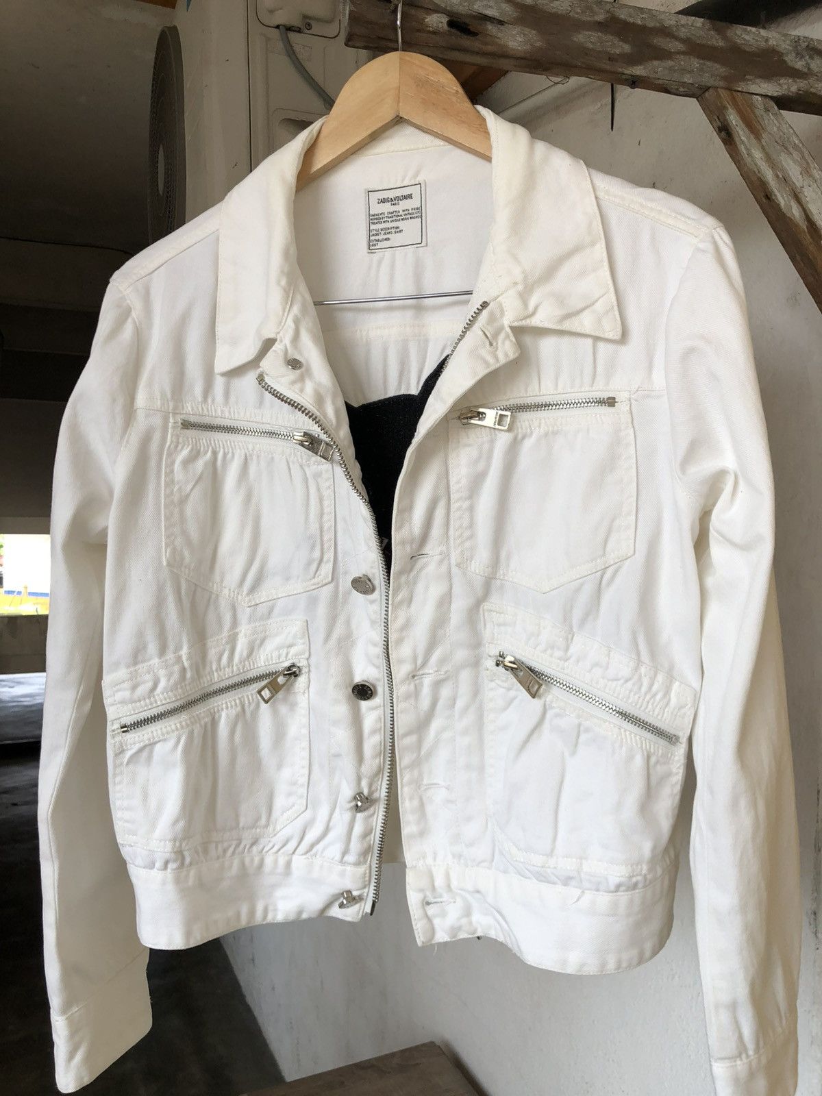 Zadig & Voltaire Rare🔥 Zadig & Voltaire Kioko Cat Denim Punk Jackets Size XS / US 0-2 / IT 36-38 - 10 Thumbnail