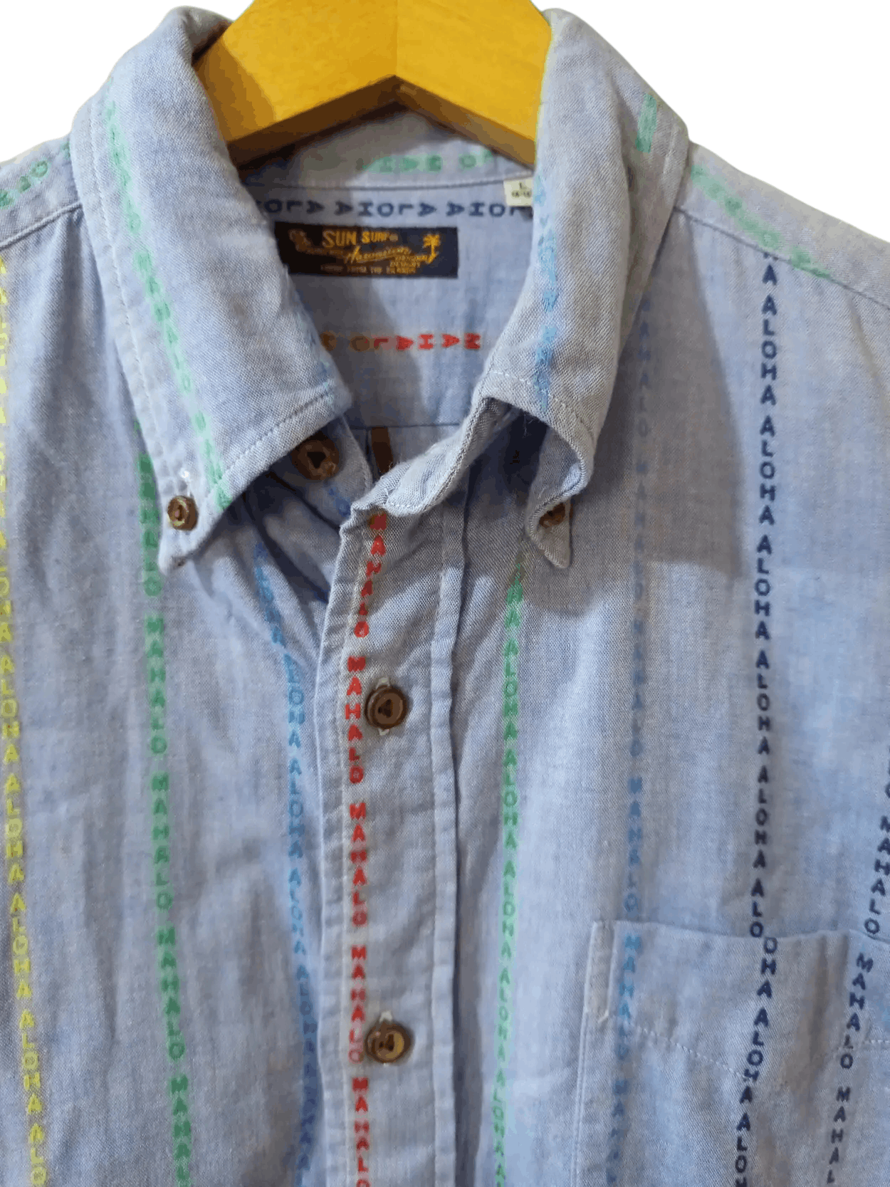 Sun Surf Sun Surf SS17 Aloha Mahalo Embroidered Chambray Shirt Size US L / EU 52-54 / 3 - 6 Thumbnail