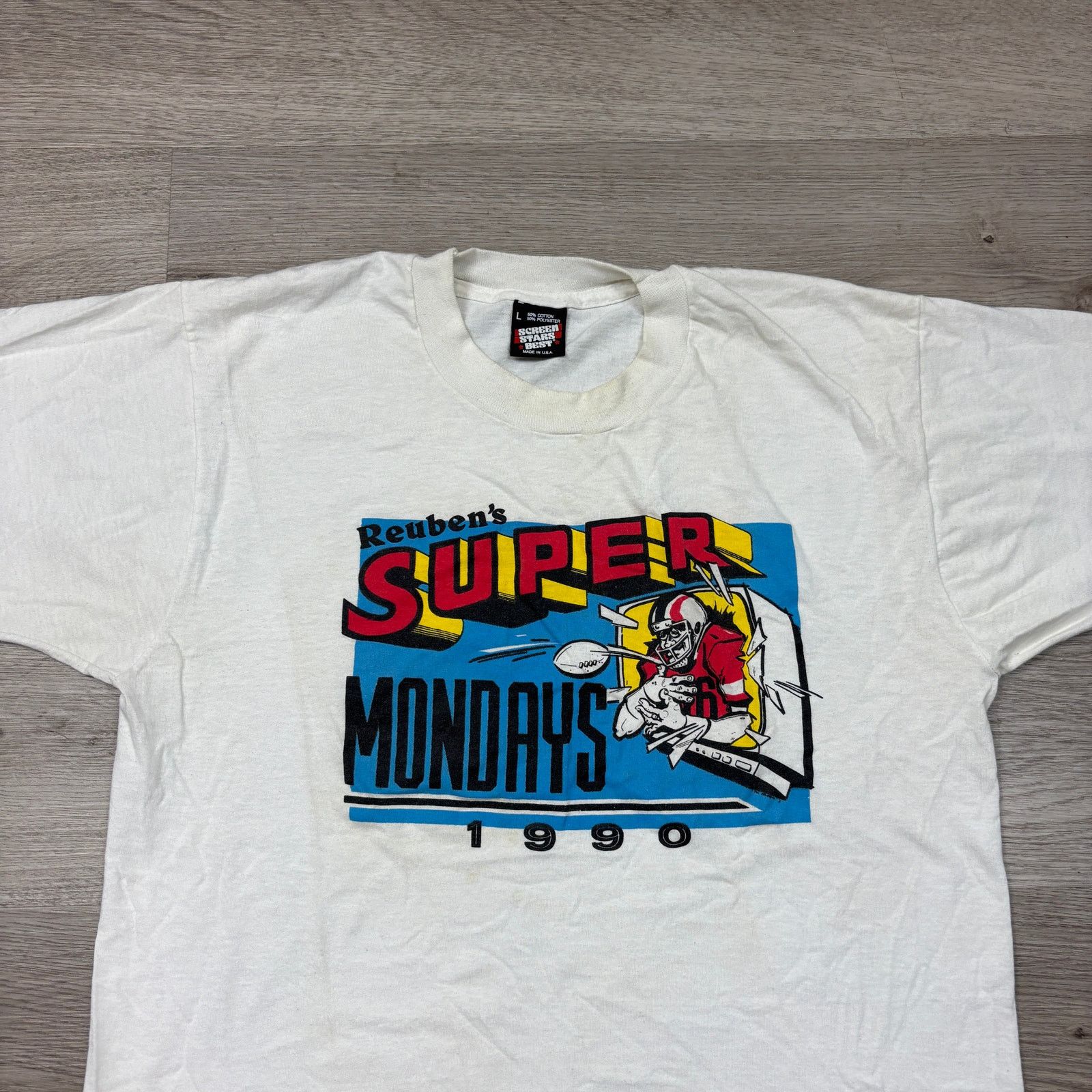 Vintage Vintage 1990 Reuben's Super Mondays Football Shirt Men's L Size US L / EU 52-54 / 3 - 2 Thumbnail