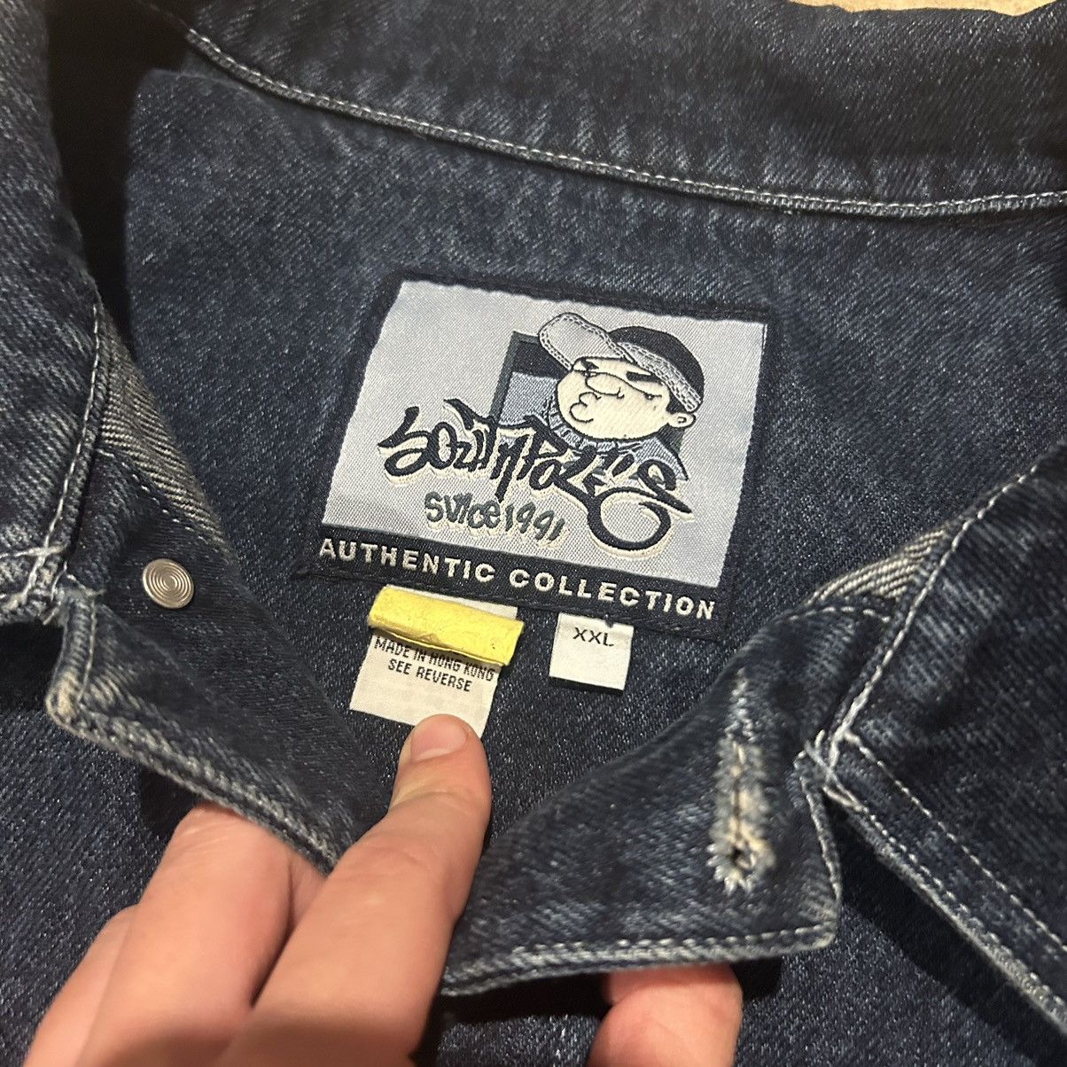 Southpole × Vintage Crazy Vintage 90s Southpole Cartoon Denim Jacket Hiphop Size US XXL / EU 58 / 5 - 9 Thumbnail