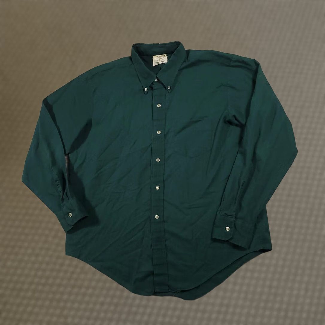 Vintage VINTAGE Royal Knight Shirt Mens XL Green Button-Down Made in USA Size US XL / EU 56 / 4 - 1 Thumbnail