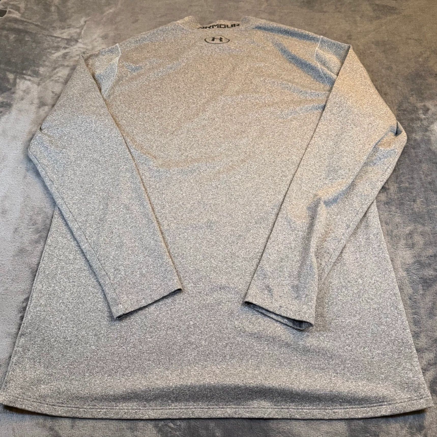 Under Armour Under Armour ColdGear Mock Neck Mens XXL Base Layer Gray Heathered Long Sleeve Shirt Size US XXL / EU 58 / 5 - 4 Thumbnail